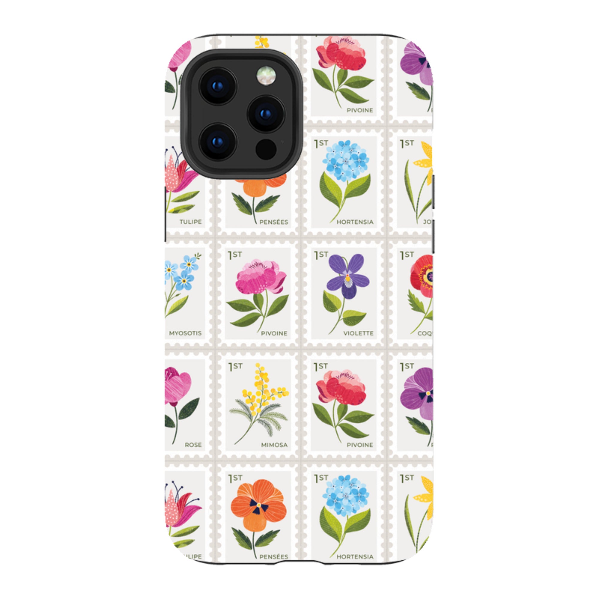 iPhone Tough Case - Floral Postage Stamps By Ali Brookes