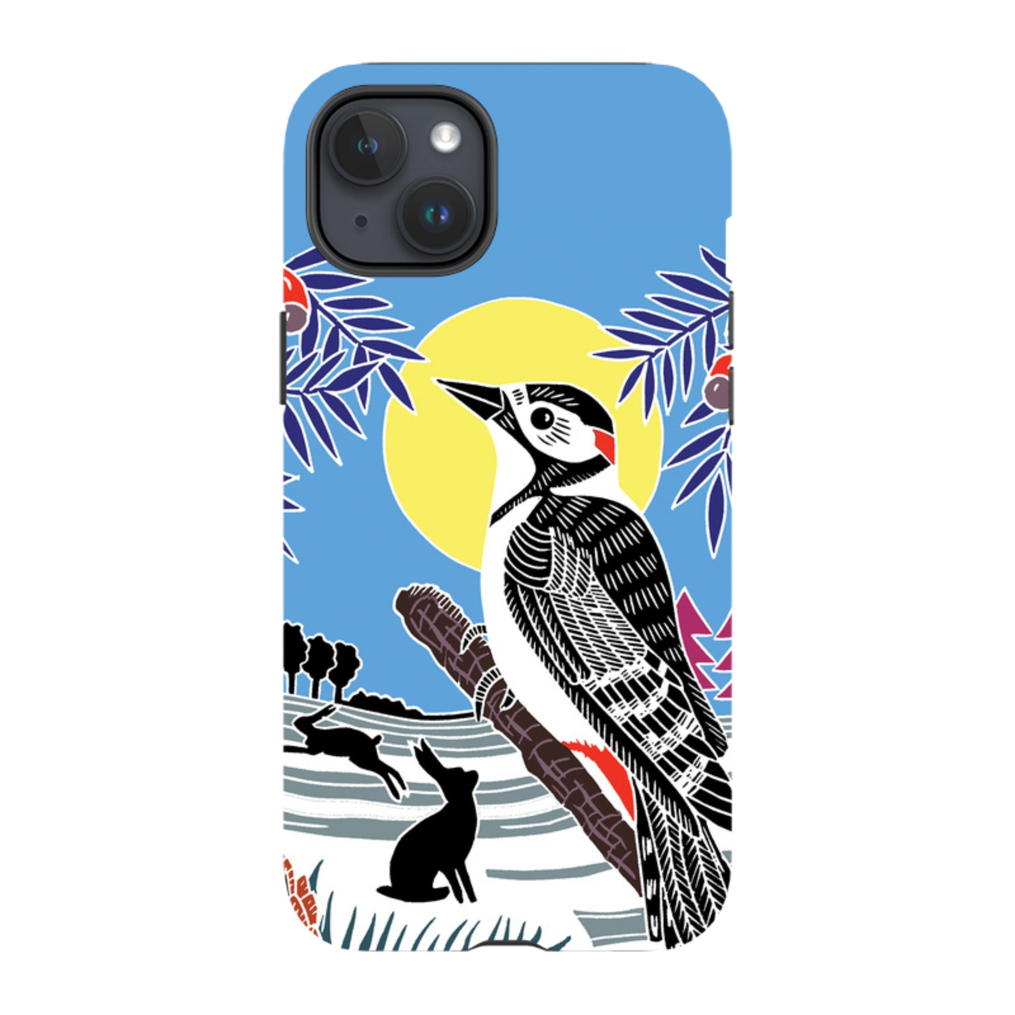 iPhone Tough Case - Woodpecker Yellow By Kate Heiss
