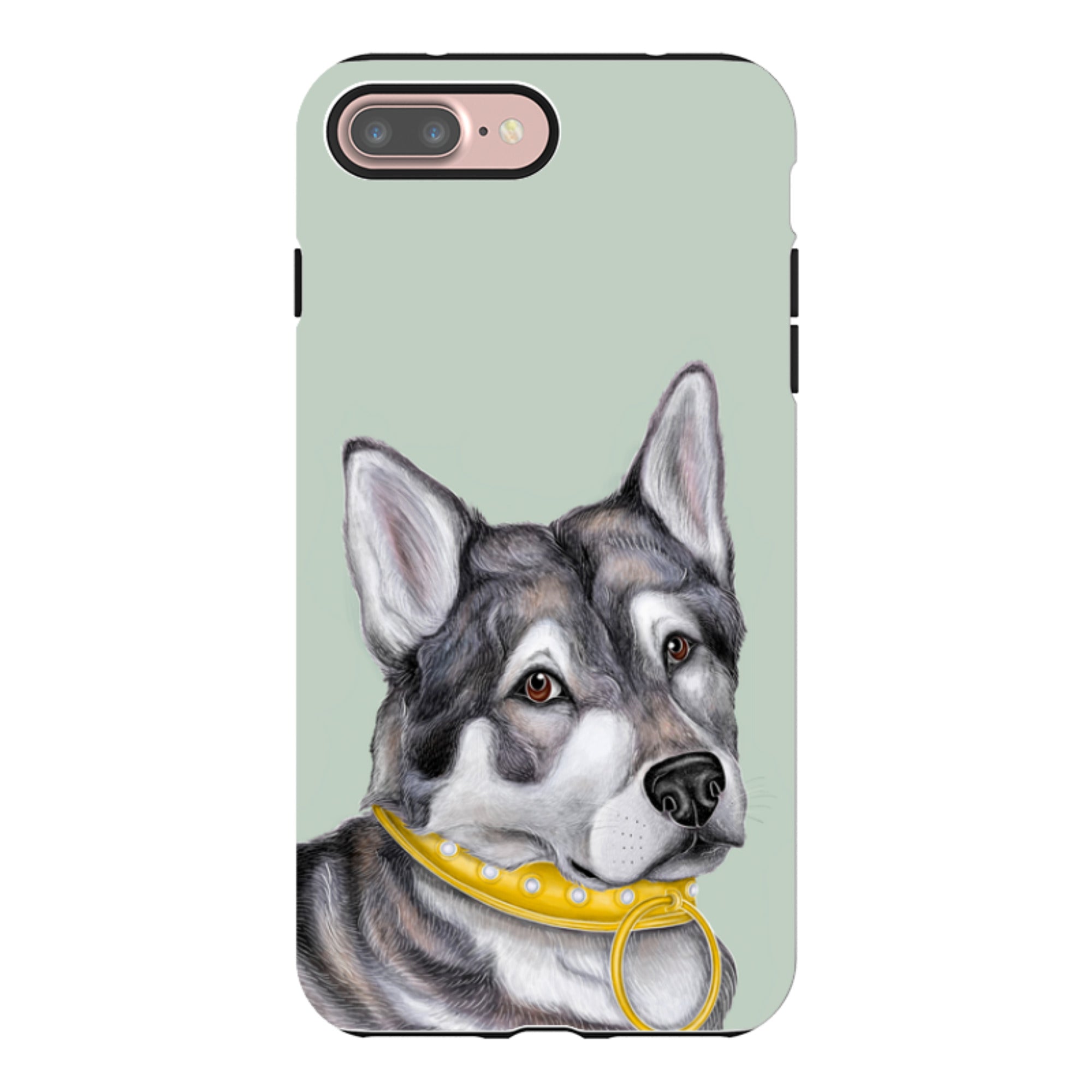 iPhone Tough Case - Huskey By Catherine Rowe