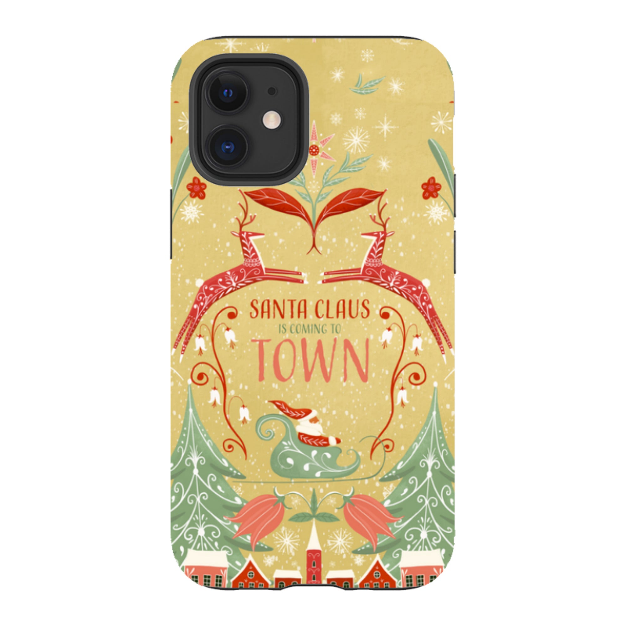 iPhone Tough Case - Santa Claus Is Coming To Town By Maja Lindberg
