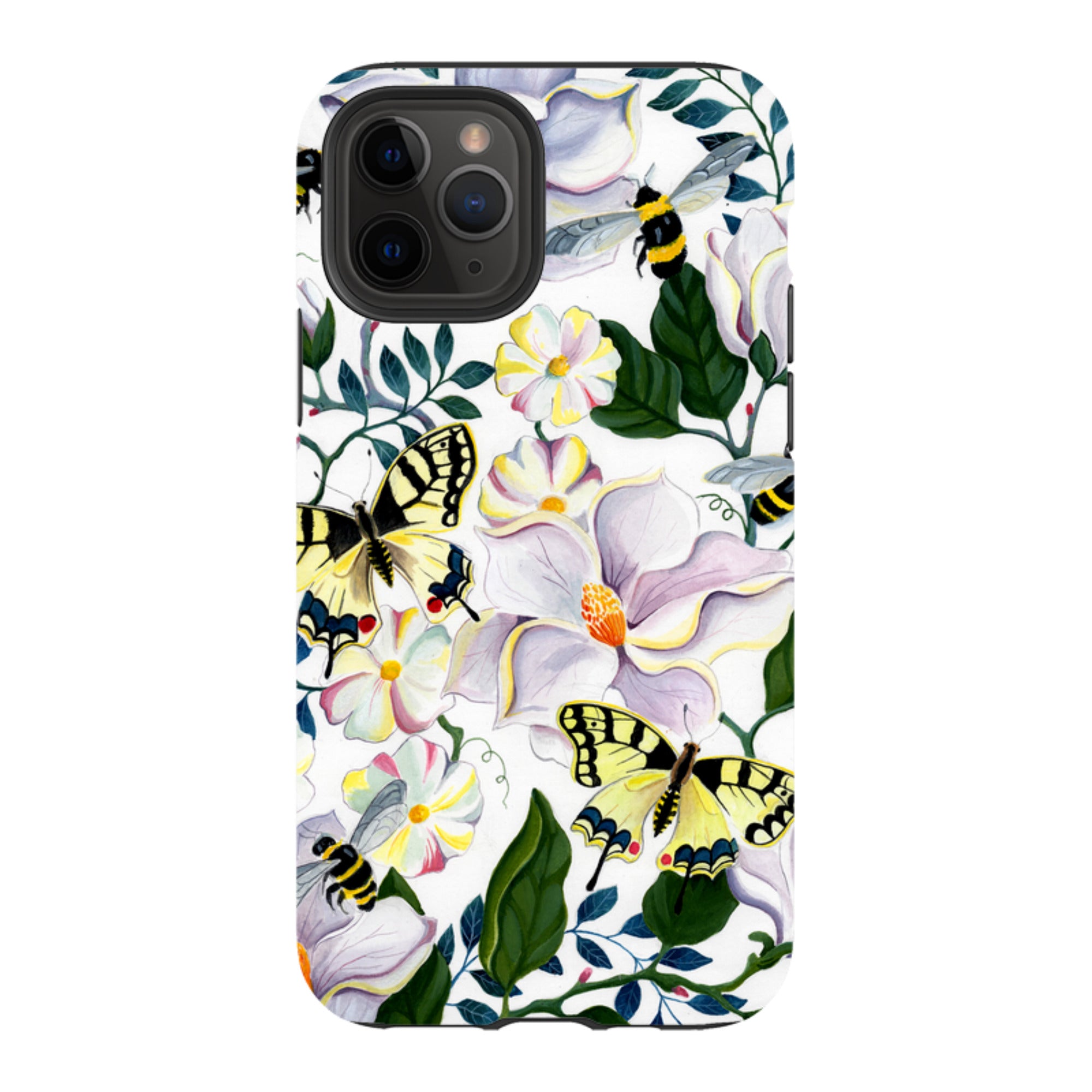 iPhone Tough Case - Bees And Magnolia By Bex Parkin