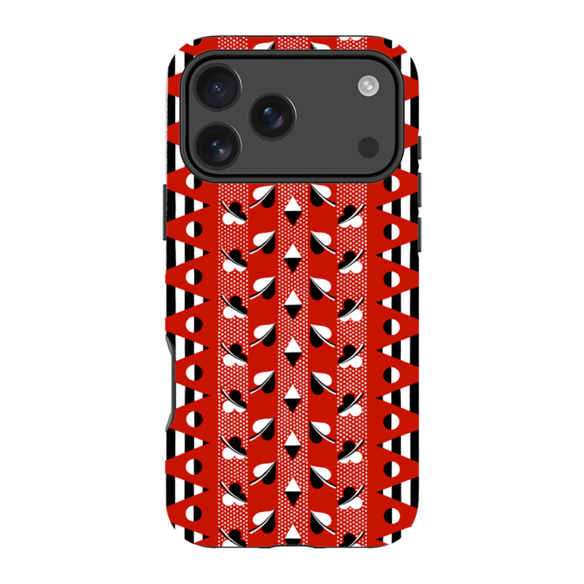 iPhone MagSafe Tough Case - Clubs & Hearts By Cressida Bell