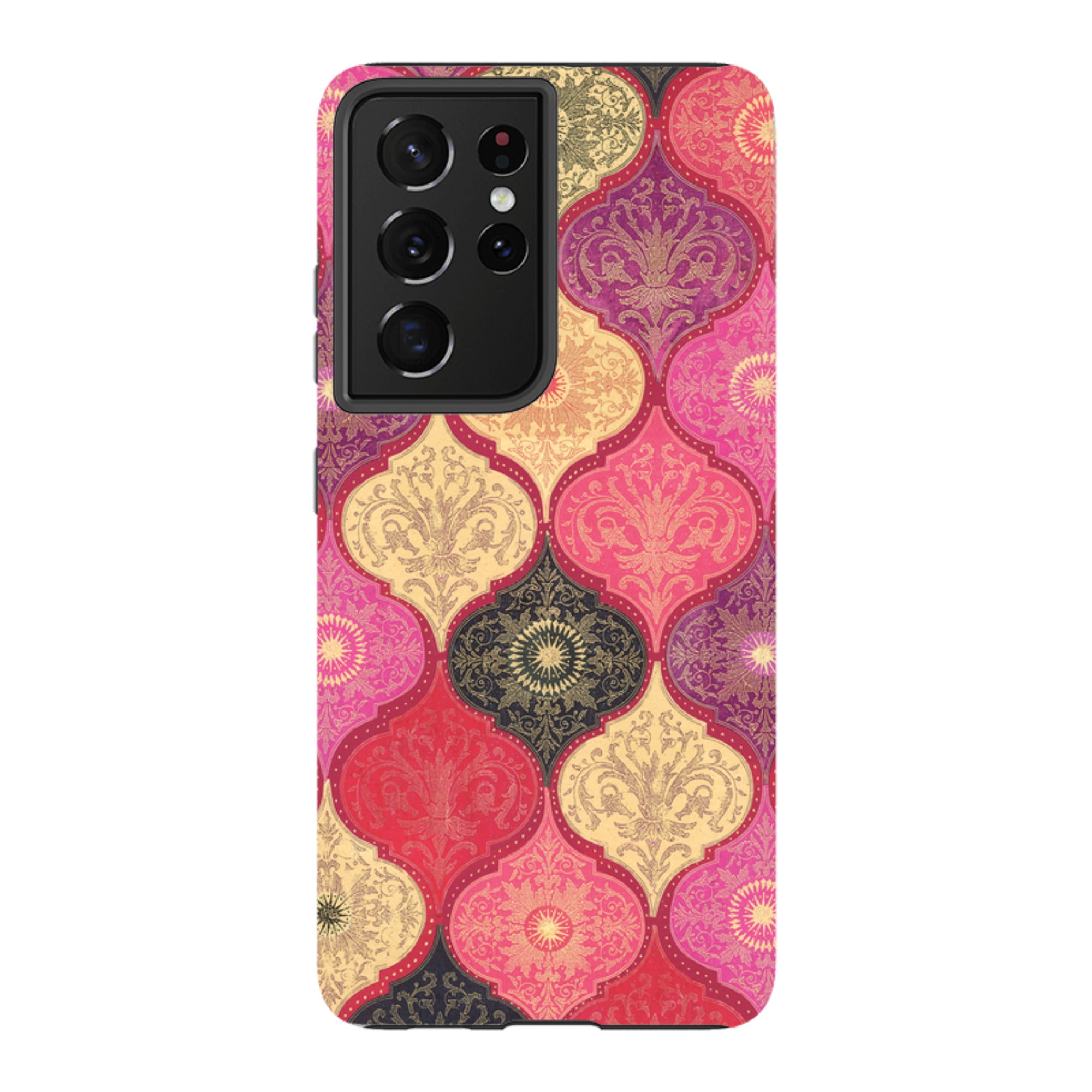Samsung Tough Case - Red Damask By Jehane