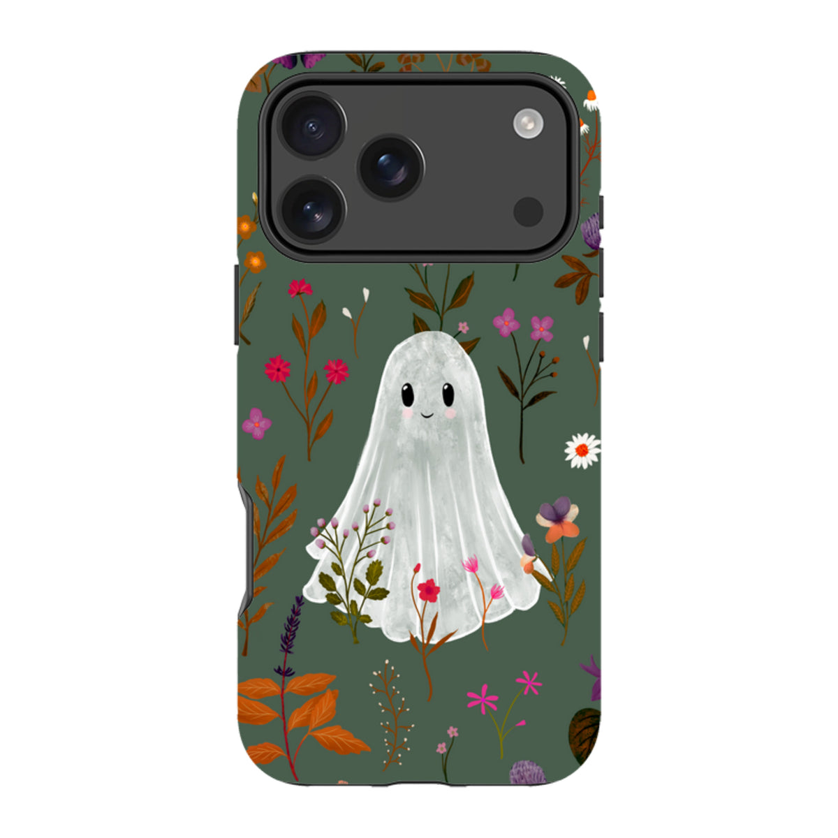 iPhone Tough Case - Ghost in the Garden - Pine Multi By Katherine Quinn