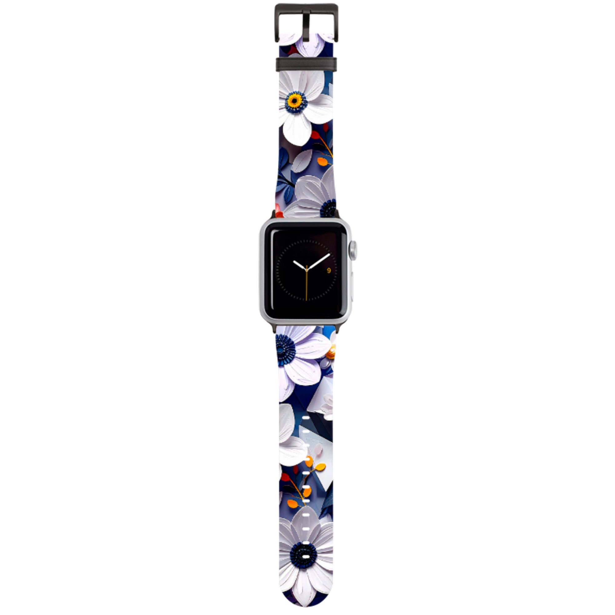 Summer Blue Florals Apple Watch Strap