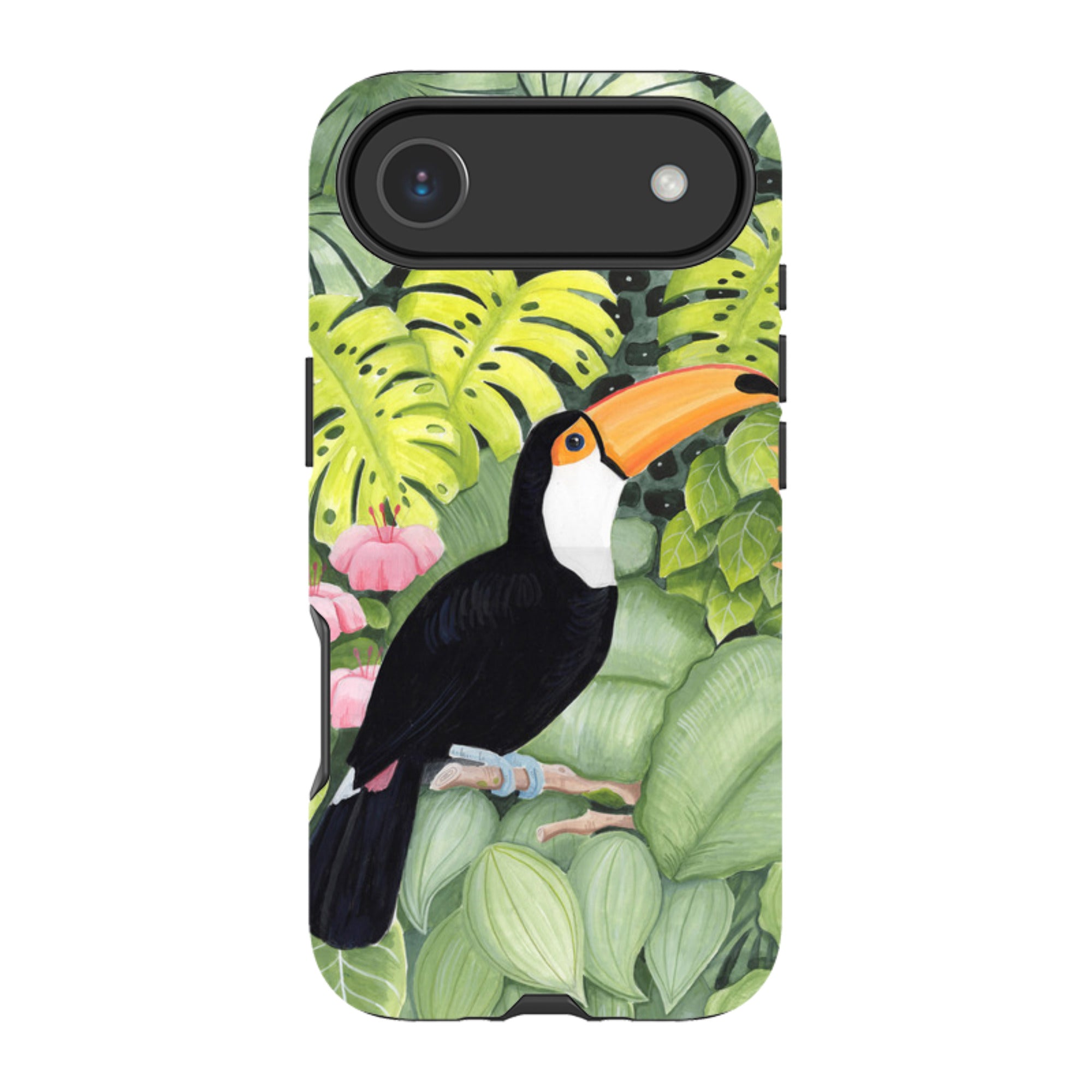 iPhone Tough Case - Toucan In Leaves By Bex Parkin