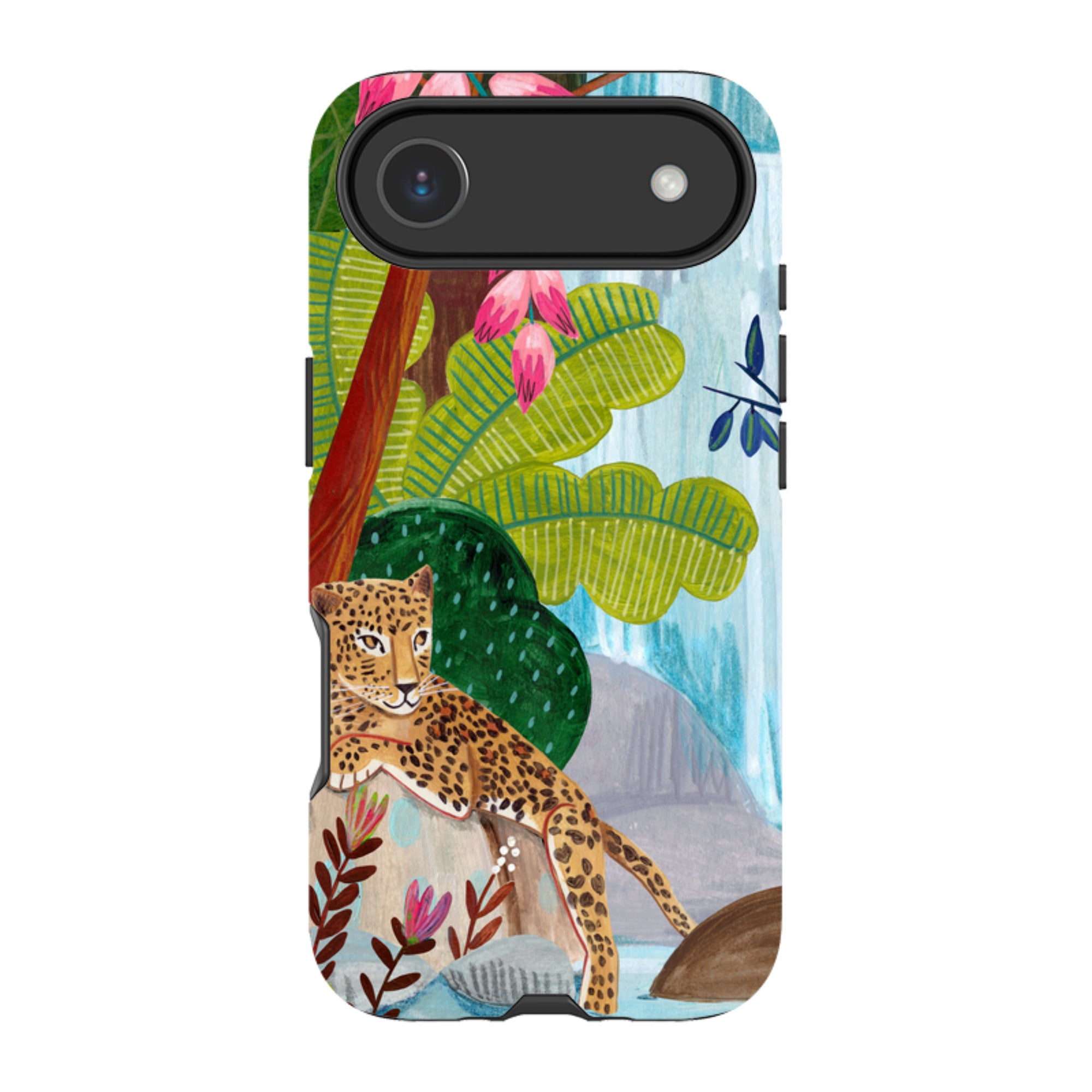 iPhone MagSafe Tough Case -  Waterfall Leopard By Caroline Bonne Muller