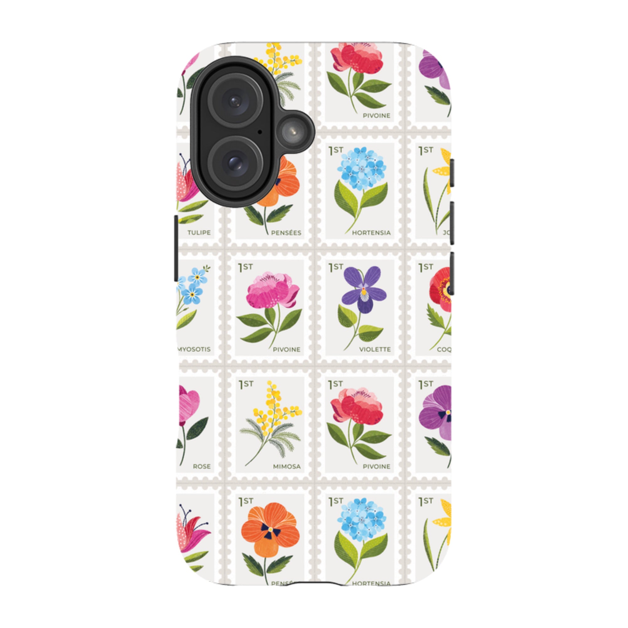 iPhone MagSafe Tough Case -  Floral Postage Stamps By Ali Brookes