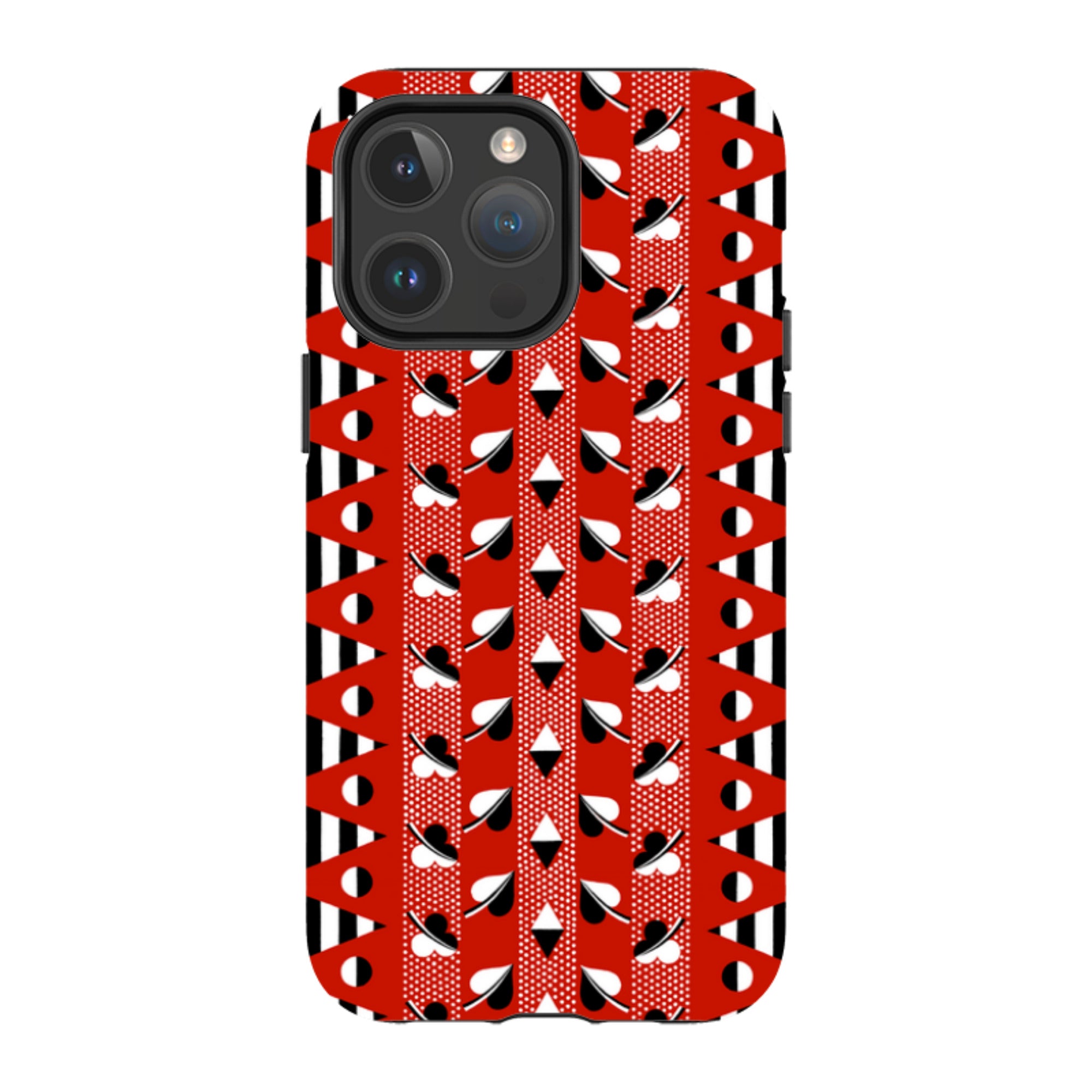 iPhone MagSafe Tough Case - Clubs & Hearts By Cressida Bell