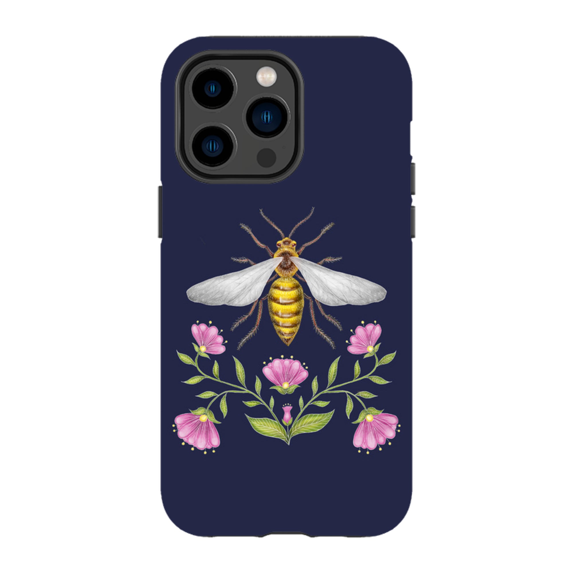 iPhone Tough Case - Wings Of Freedom Navy By Catherine Rowe