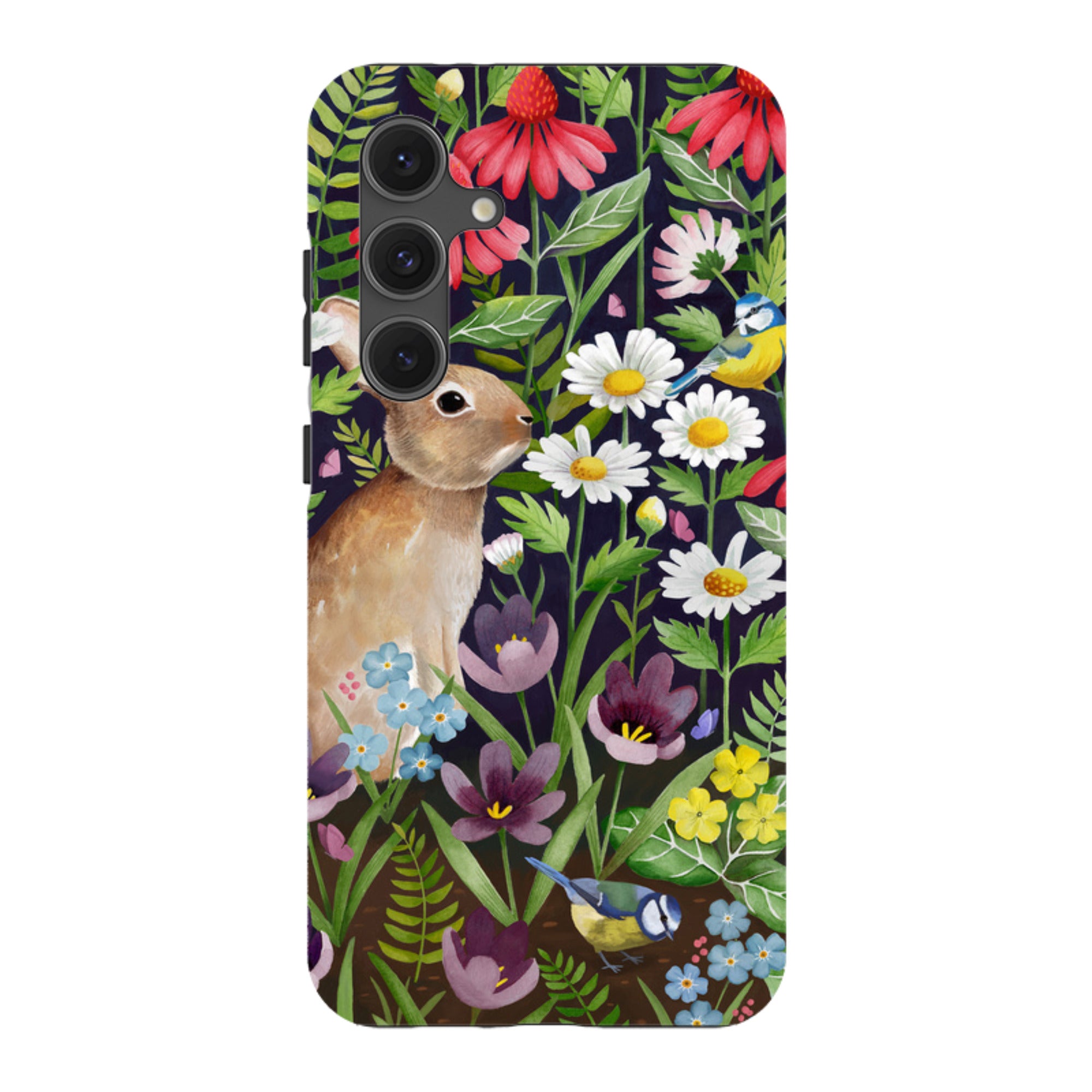 Samsung Tough Case - Rabbit And Wildflowers By Bex Parkin