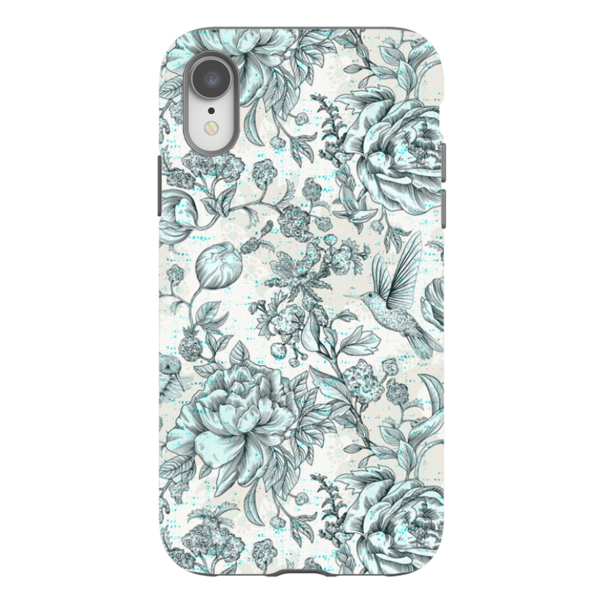 iPhone Tough Case - Blue Peonies
