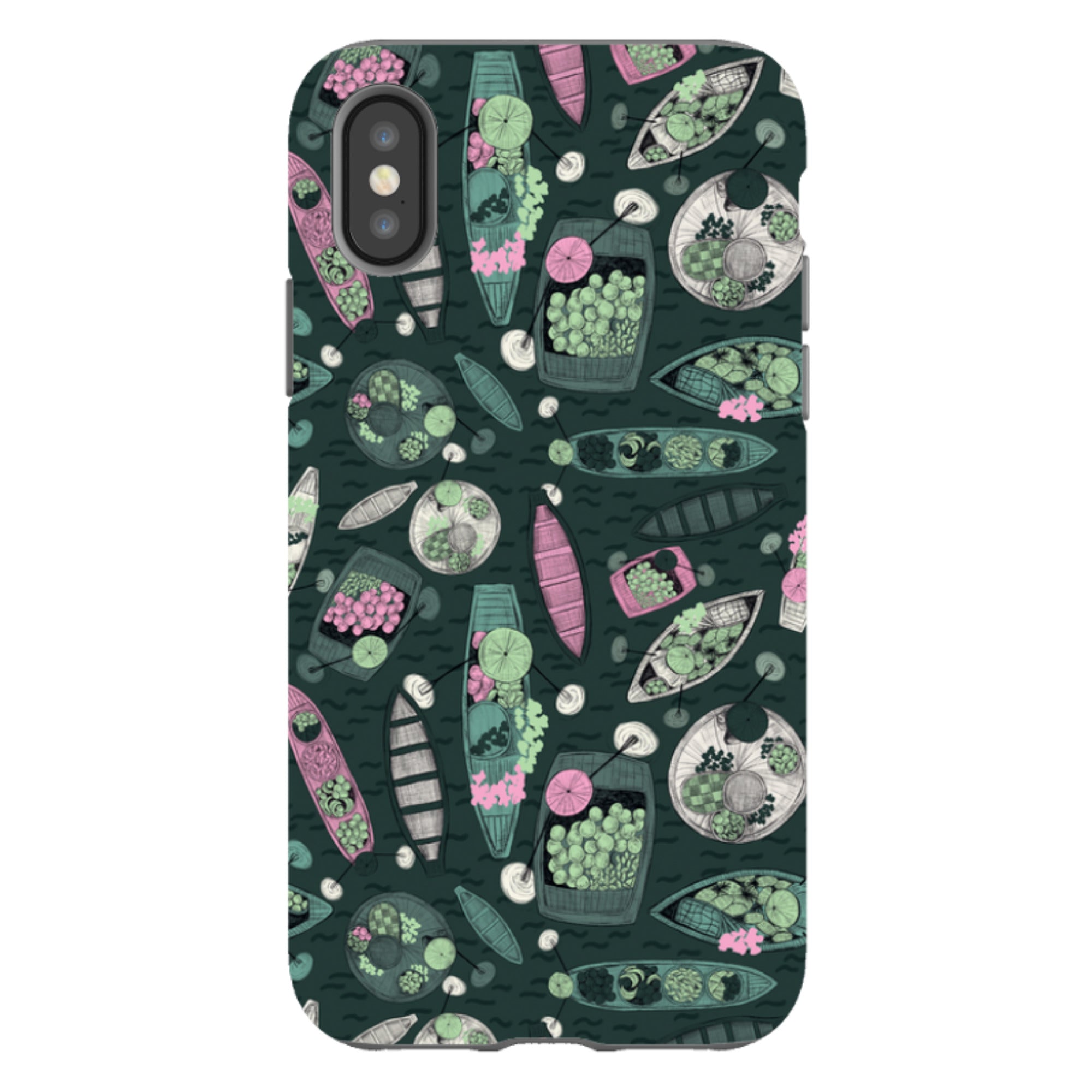 iPhone Tough Case - Floating Markets A By Jade Mosinski