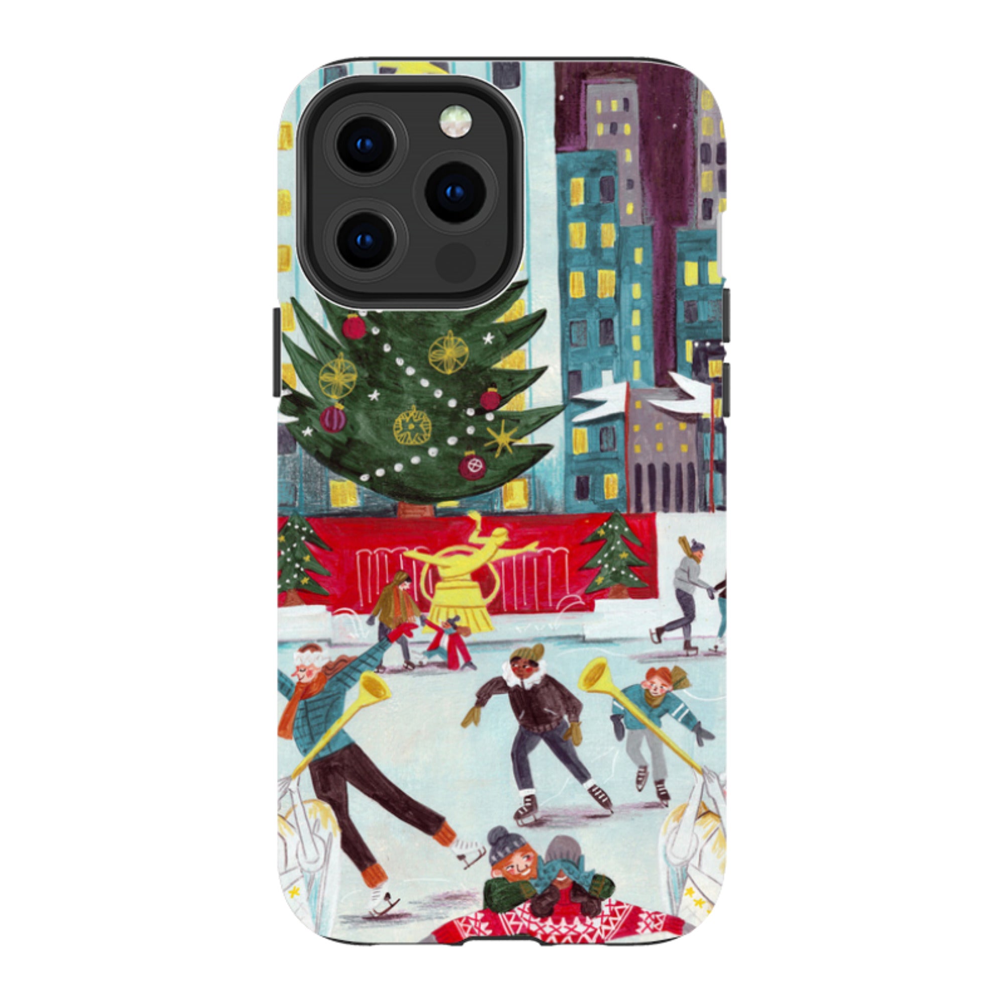 iPhone MagSafe Tough Case -  Xmas In New York By Caroline Bonne Muller