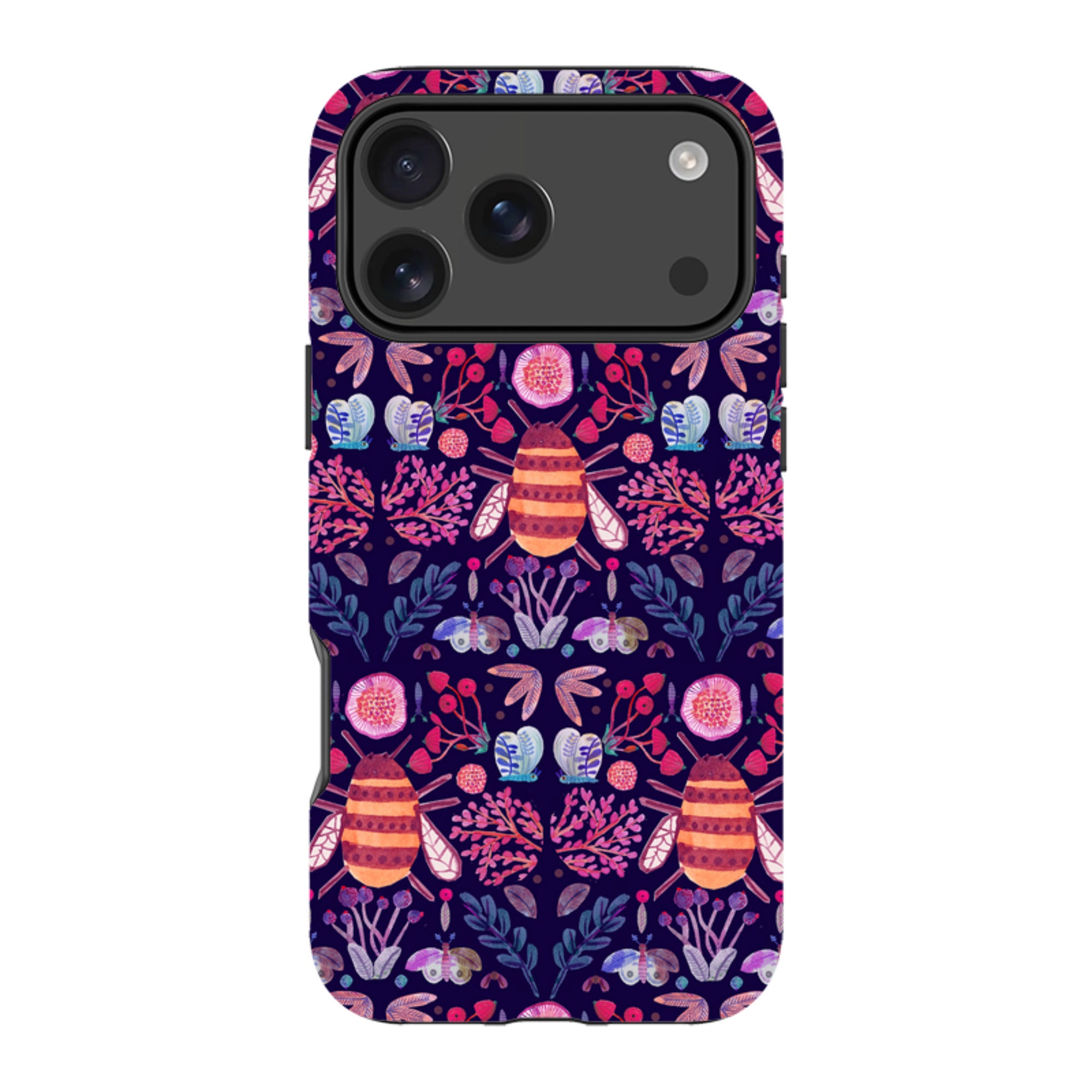 iPhone Tough Case - Botanics and Insects By Gabriela Larios