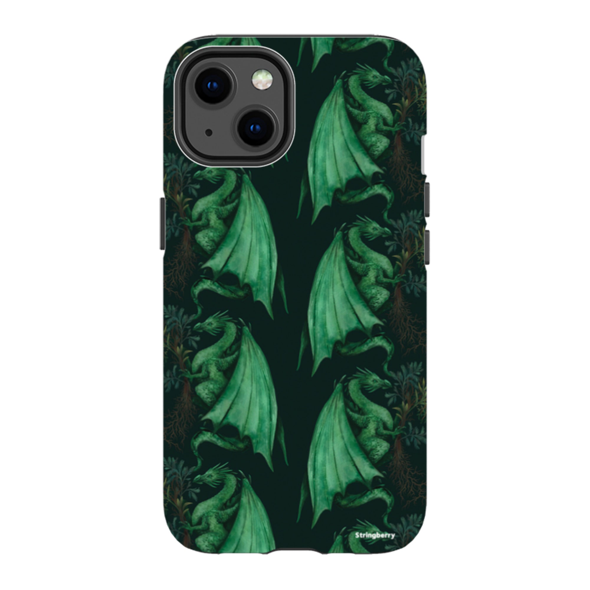 iPhone MagSafe Tough Case -  Arbor Dragon Pattern By Anna Stead