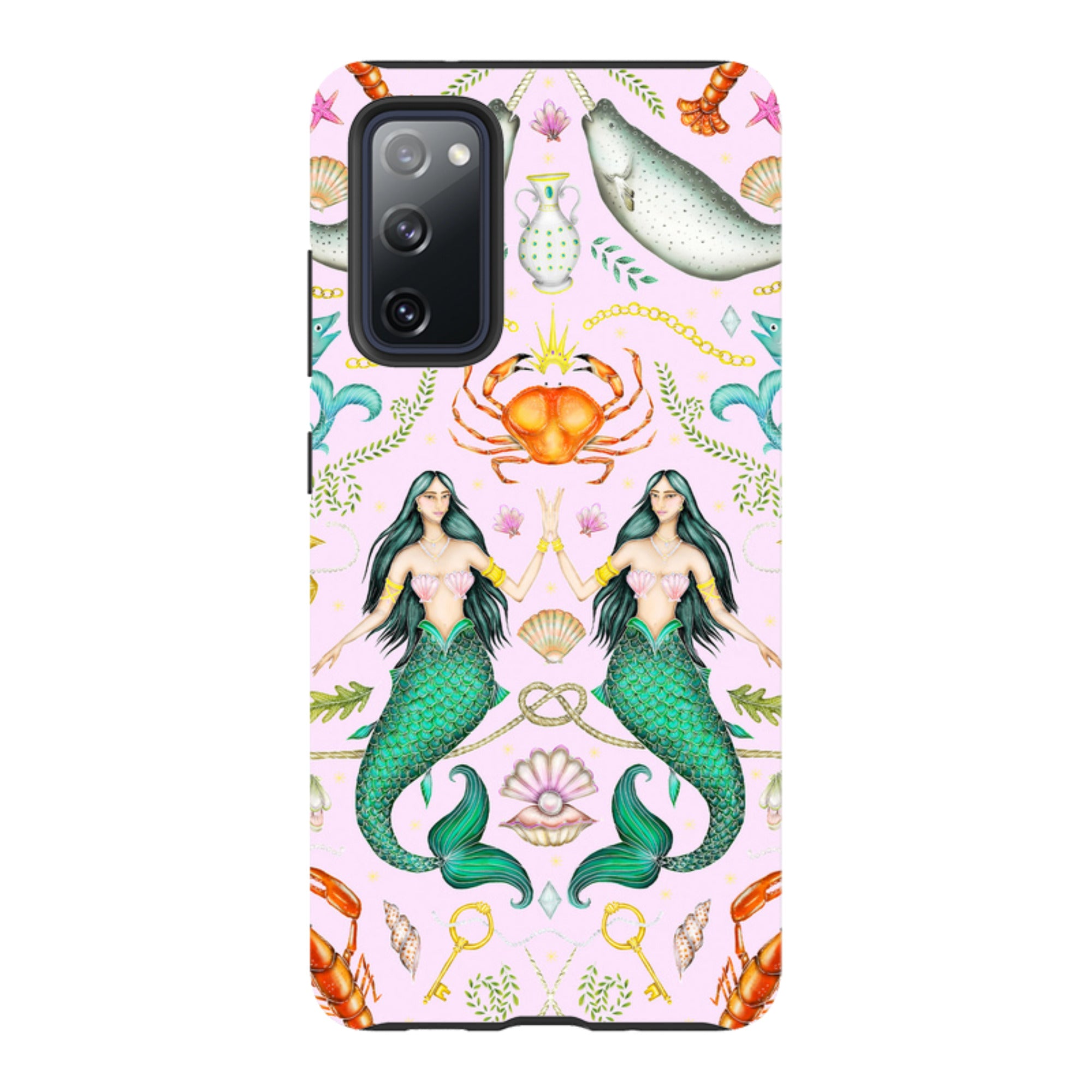 Samsung Tough Case - Tritons Treasure Pink By Catherine Rowe