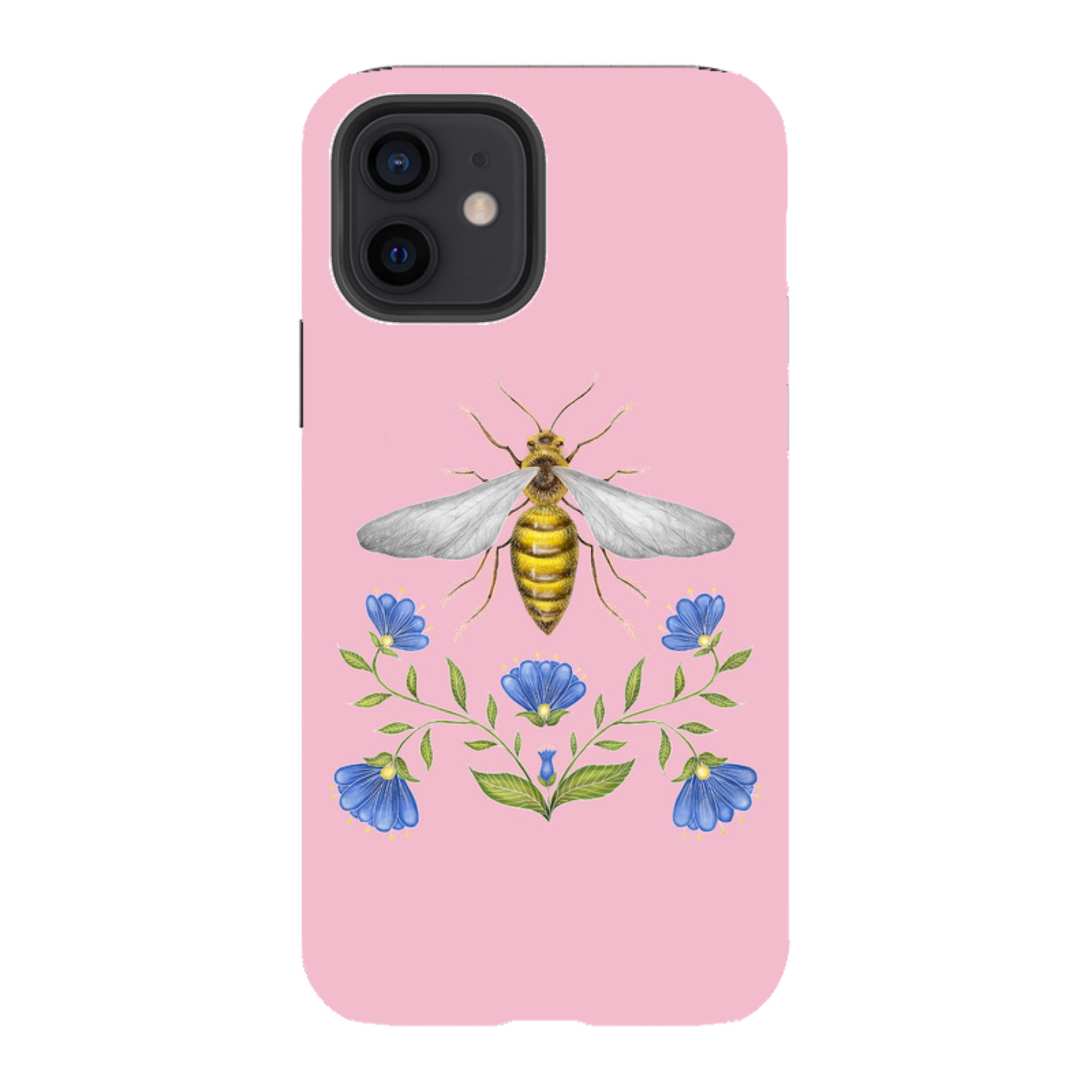 iPhone Tough Case - Wings Of Freedom Pink By Catherine Rowe