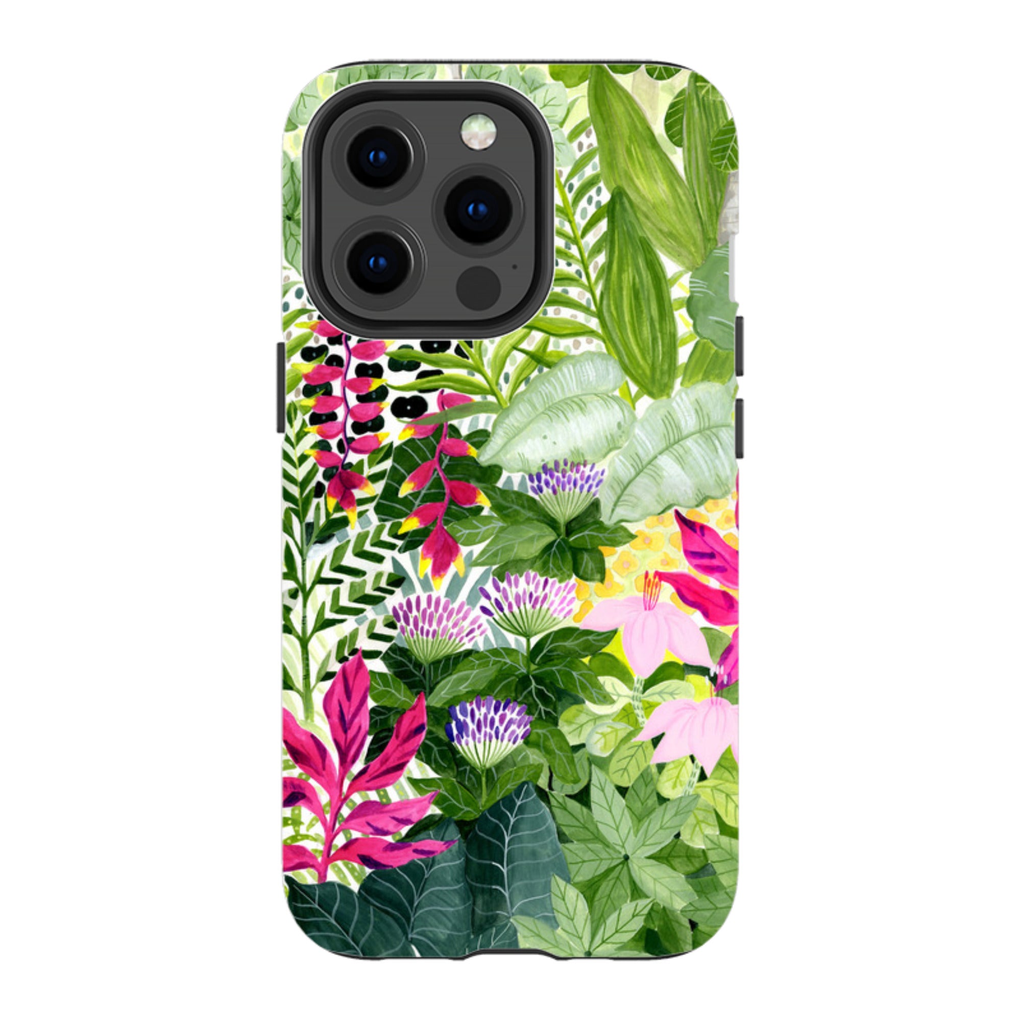 iPhone Tough Case - Pink Botanical By Bex Parkin