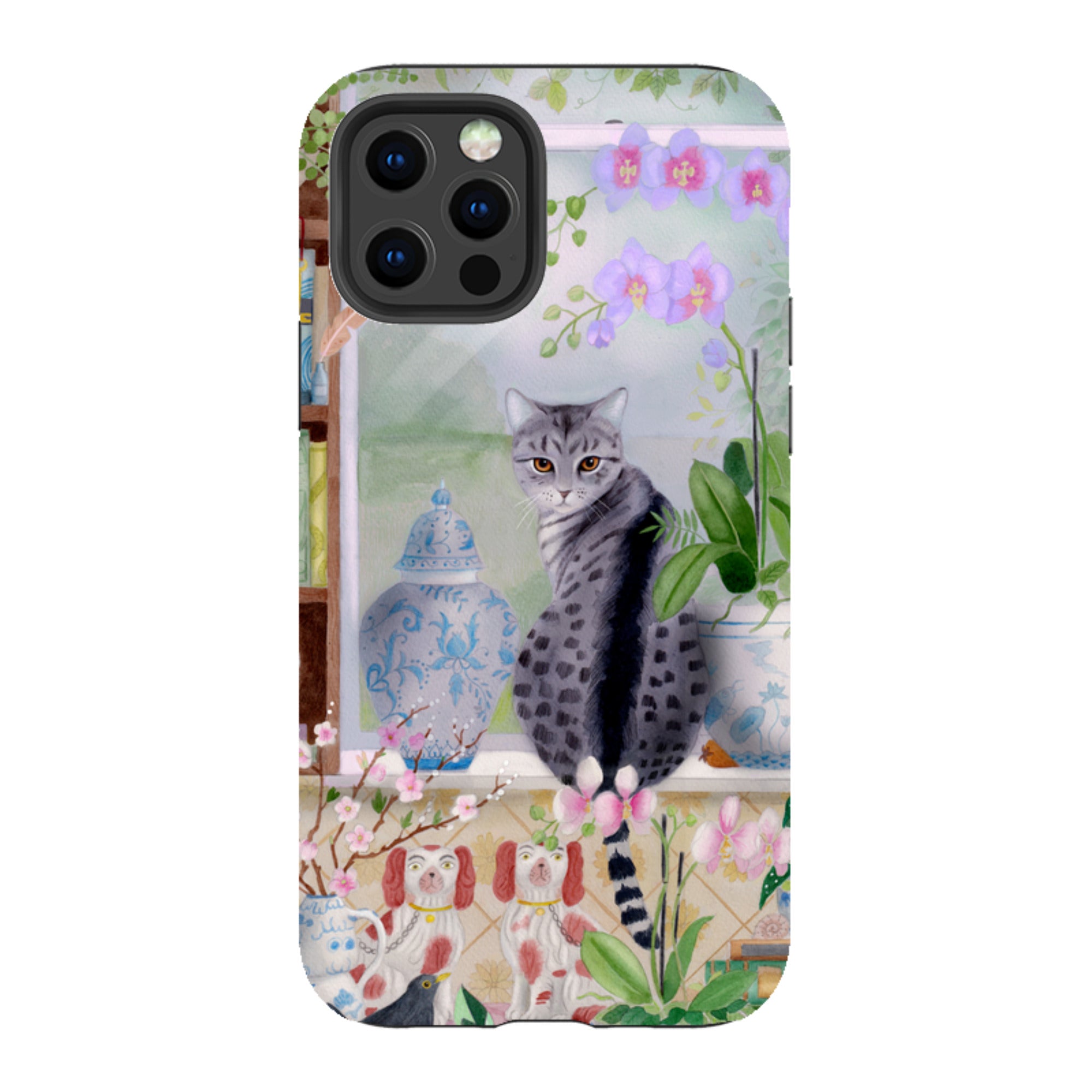 iPhone Tough Case - Cat In Window By Bex Parkin