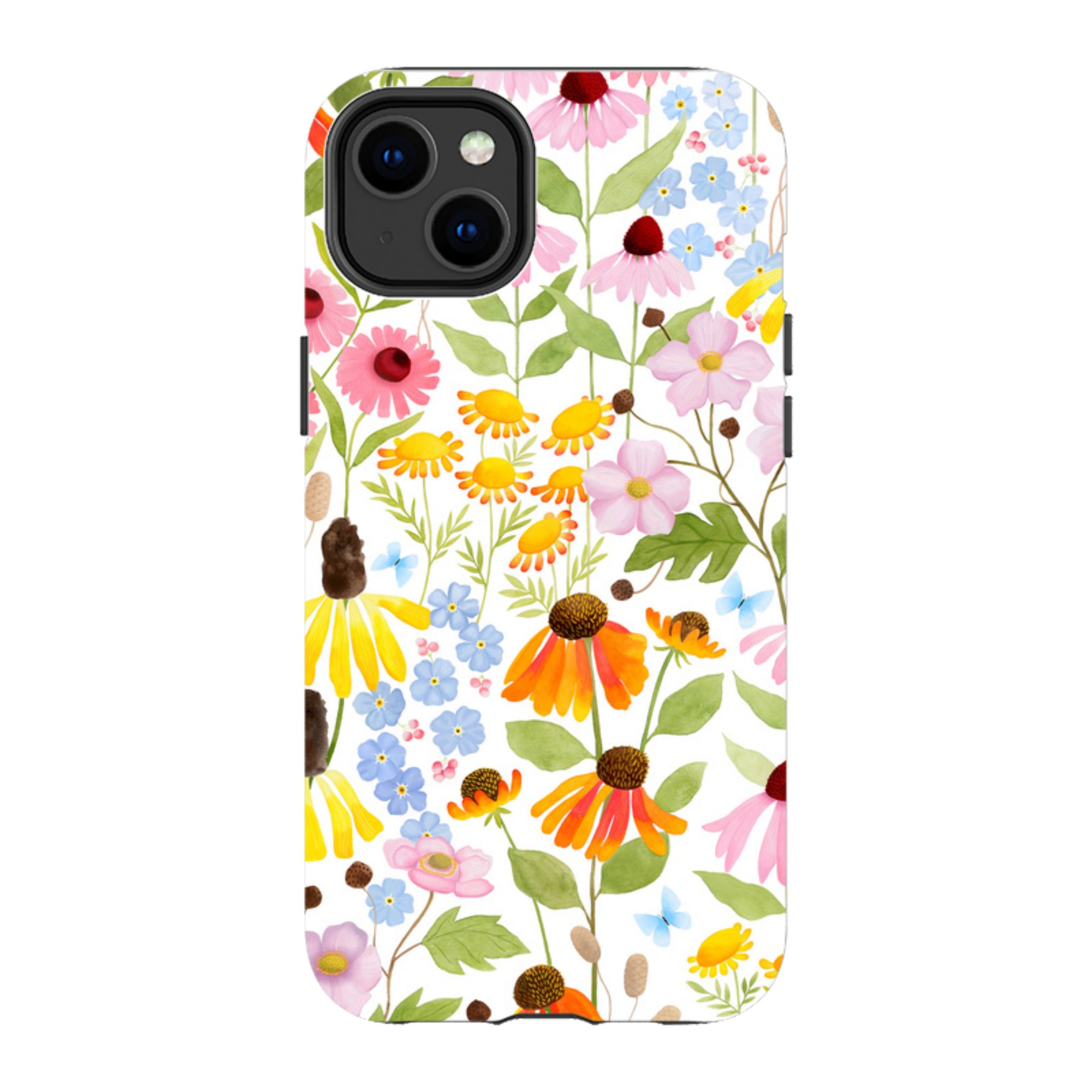 iPhone Tough Case - Wildflower Pattern By Bex Parkin