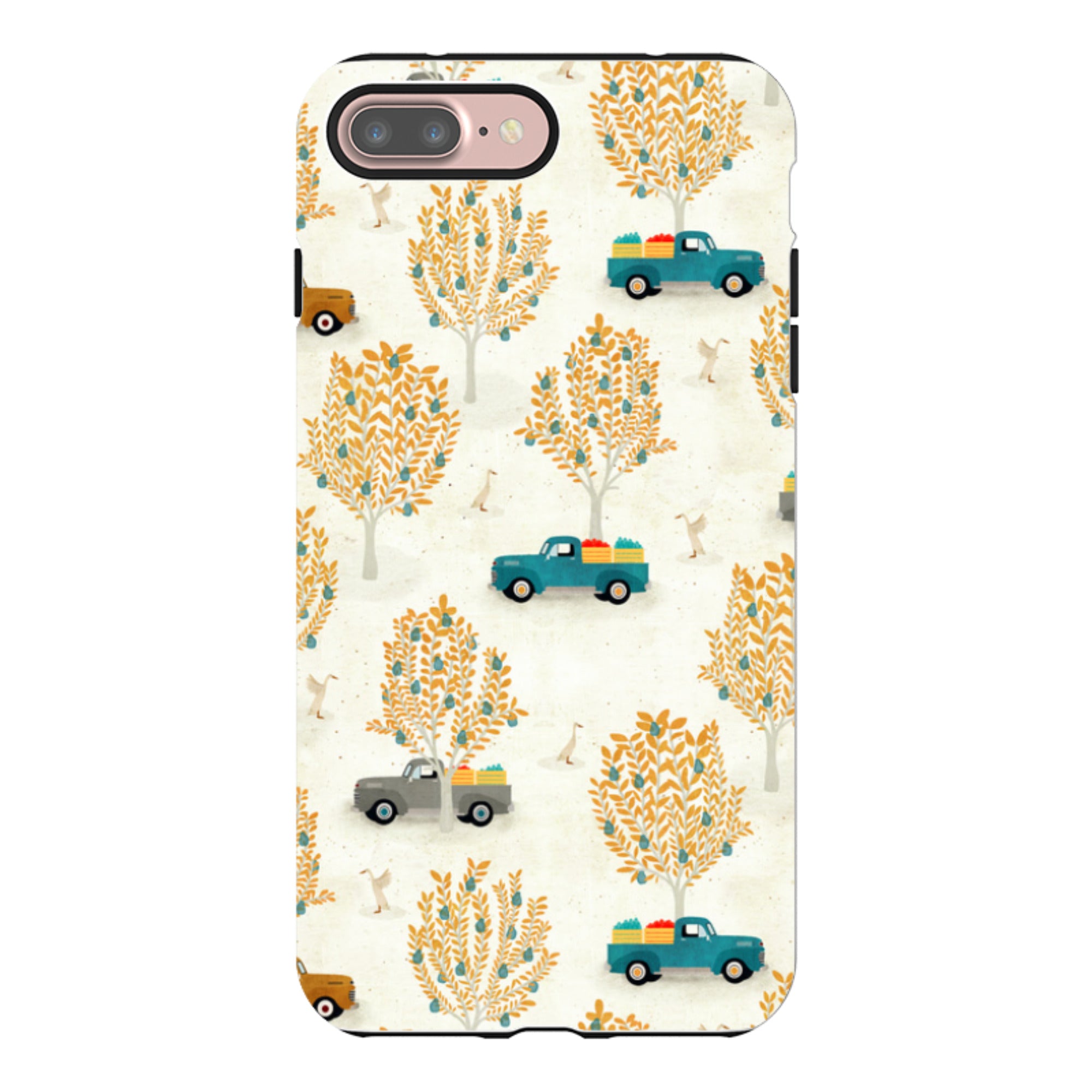 iPhone Tough Case - Pear Trees and Trucks By Katherine Quinn