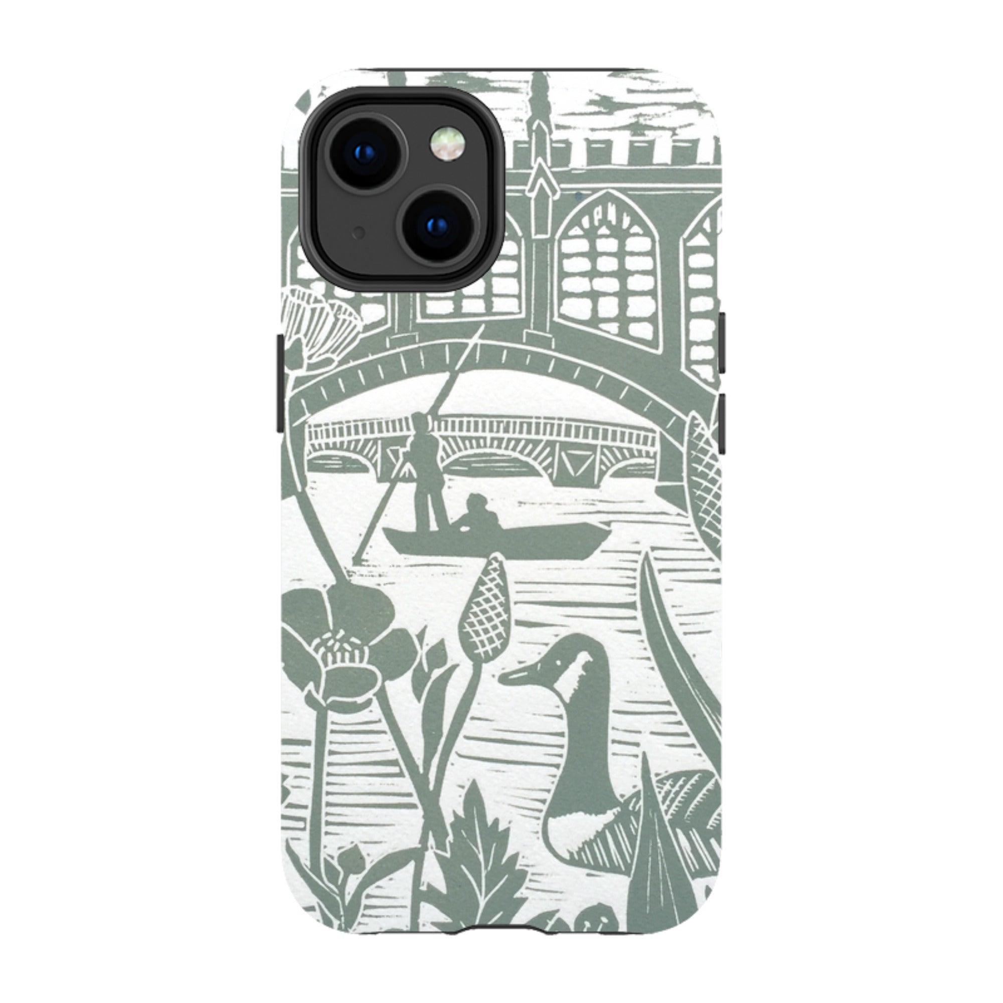 iPhone Tough Case - Punting At Cambridge By Kate Heiss