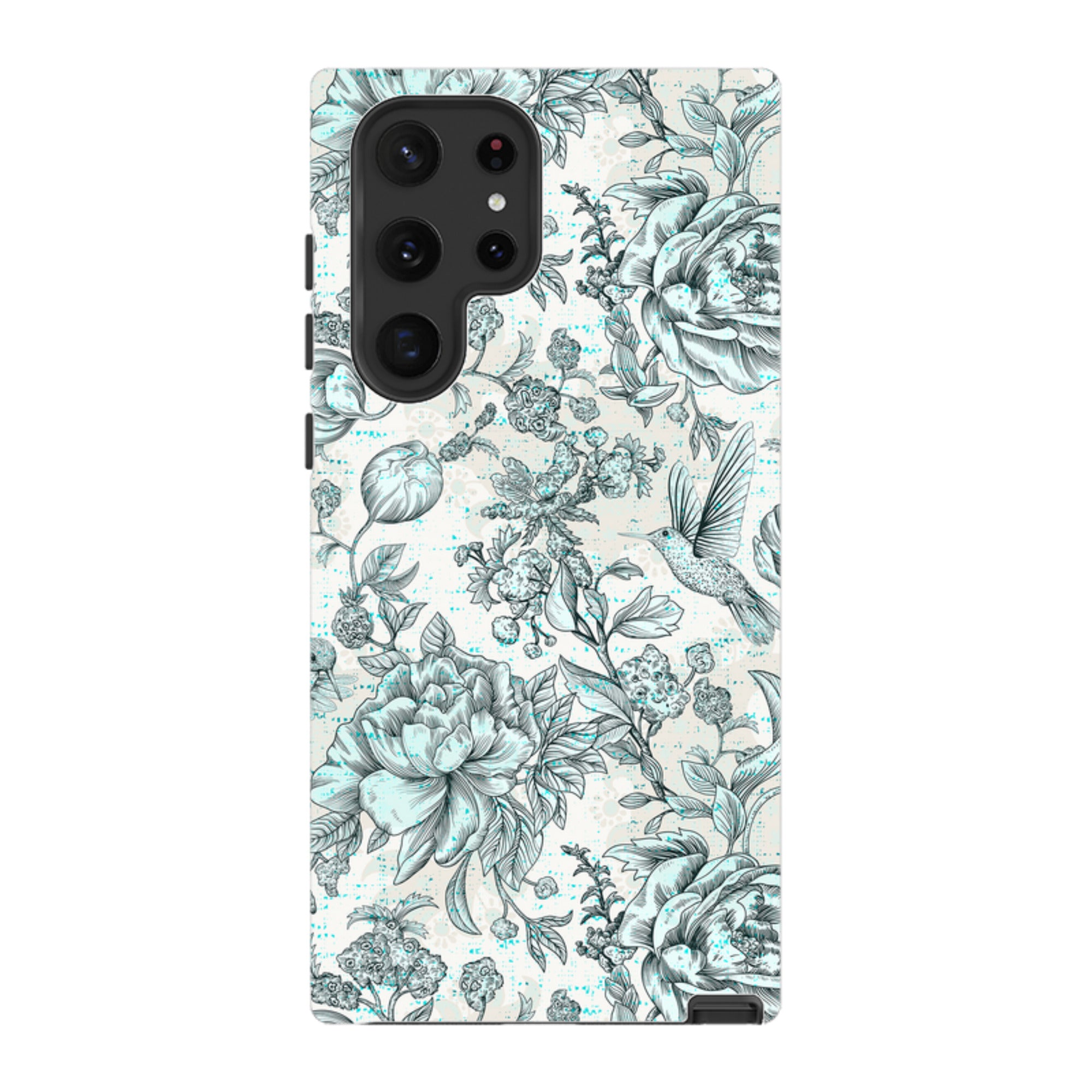 Samsung Tough Case - Blue peonies