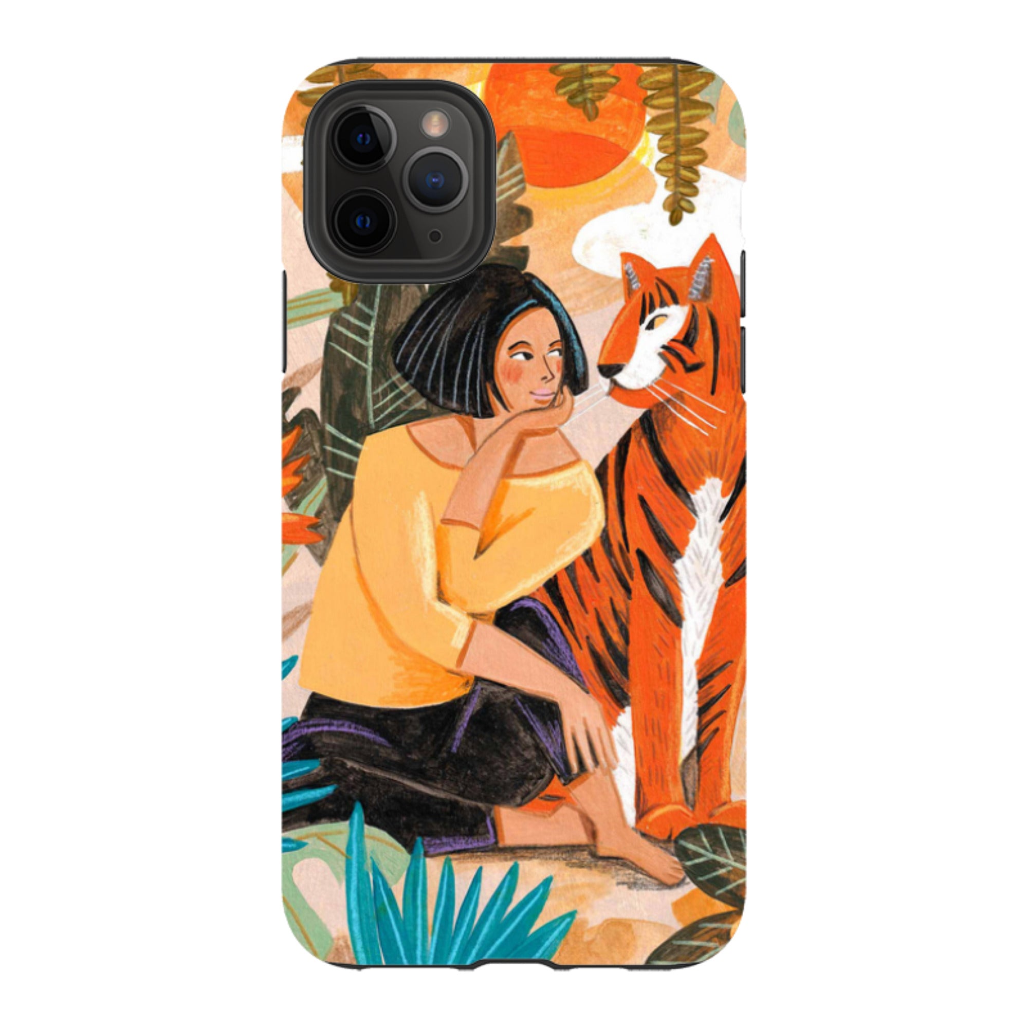 iPhone Tough Case - Hello Tiger By Caroline Bonne Muller