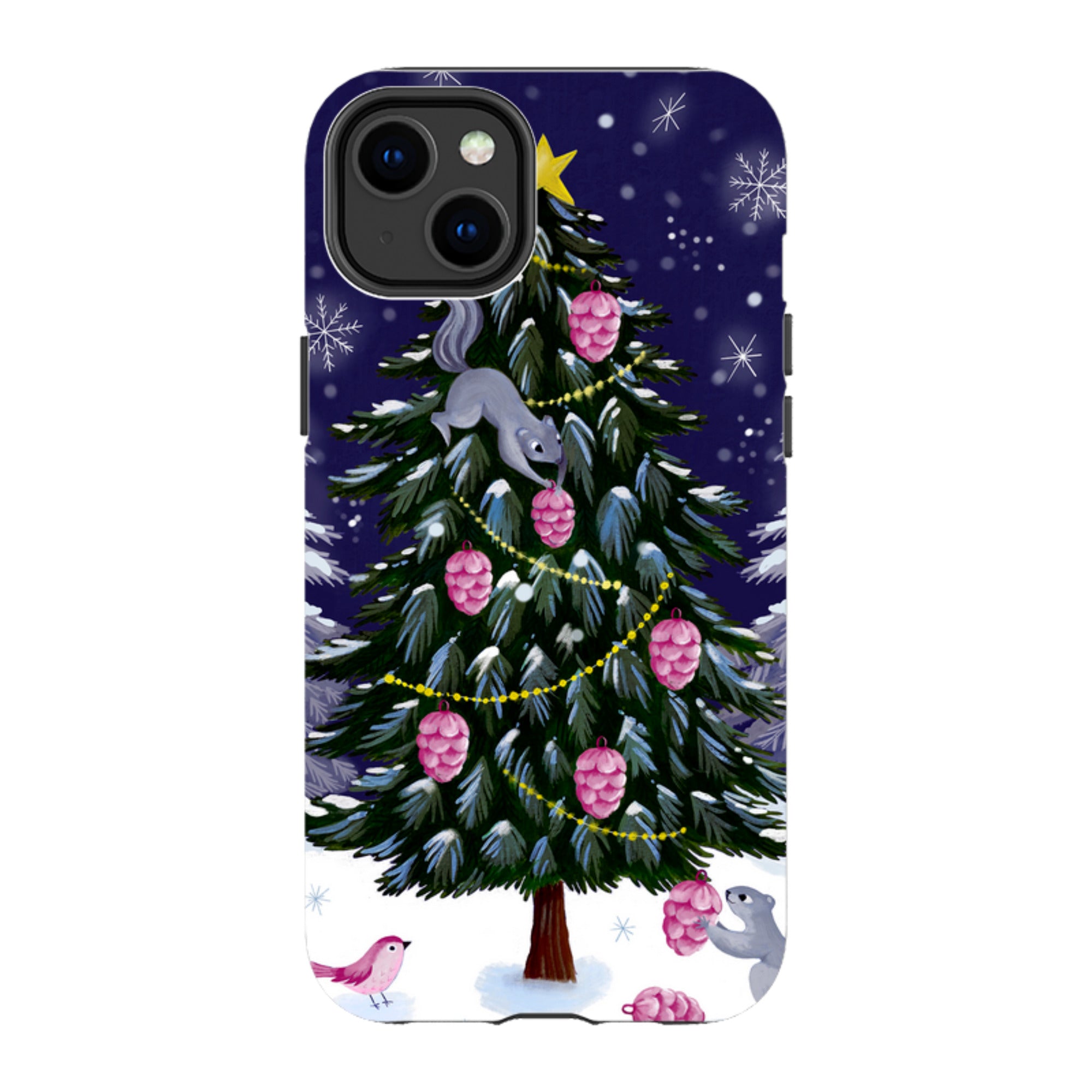 iPhone Tough Case - Squirrel Tree By Bex Parkin