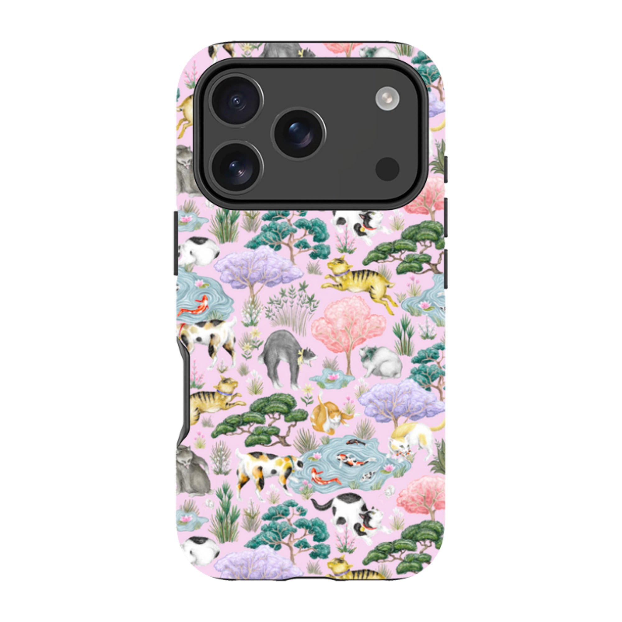 iPhone Tough Case - Cat Garden By Catherine Rowe