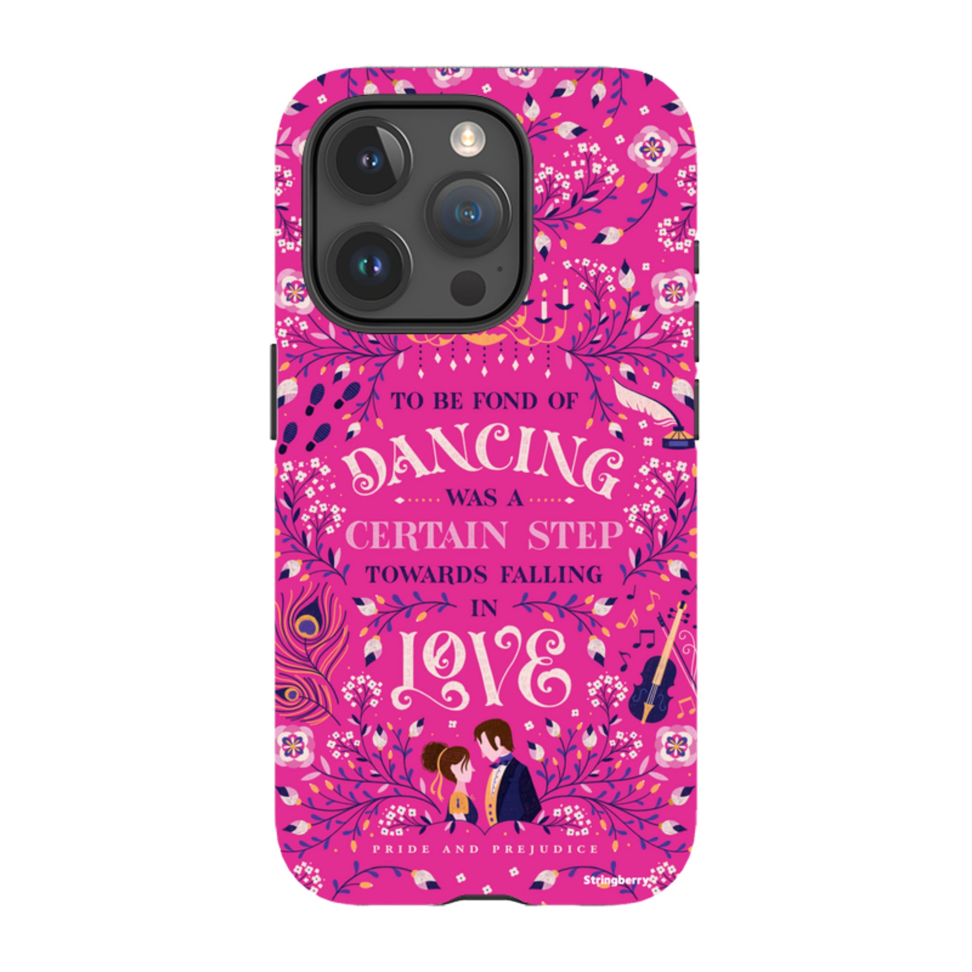 iPhone Tough Case - Pride And Prejudice Pink By Jenny Zemanek