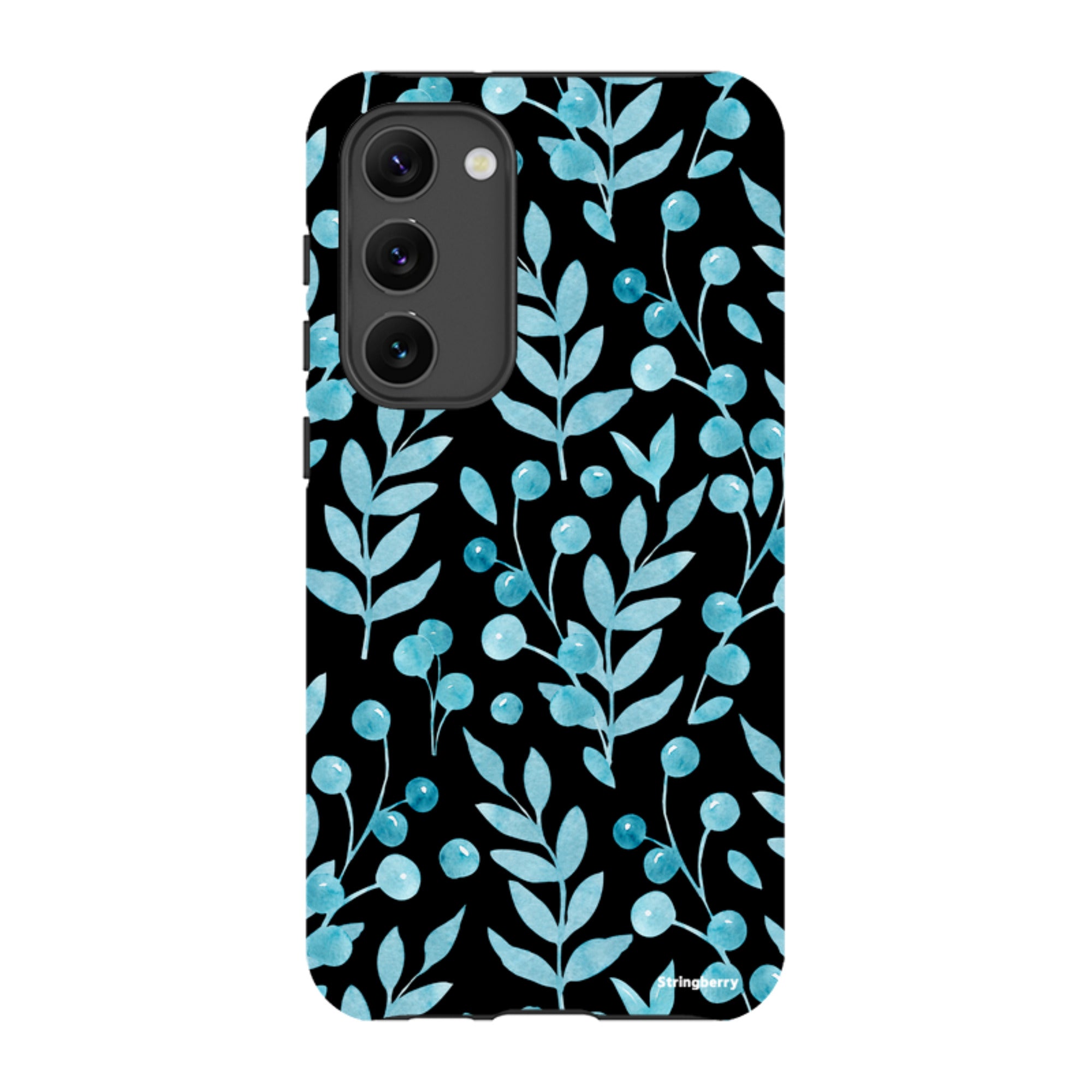 Samsung Tough Case - Blue Xmas Florals