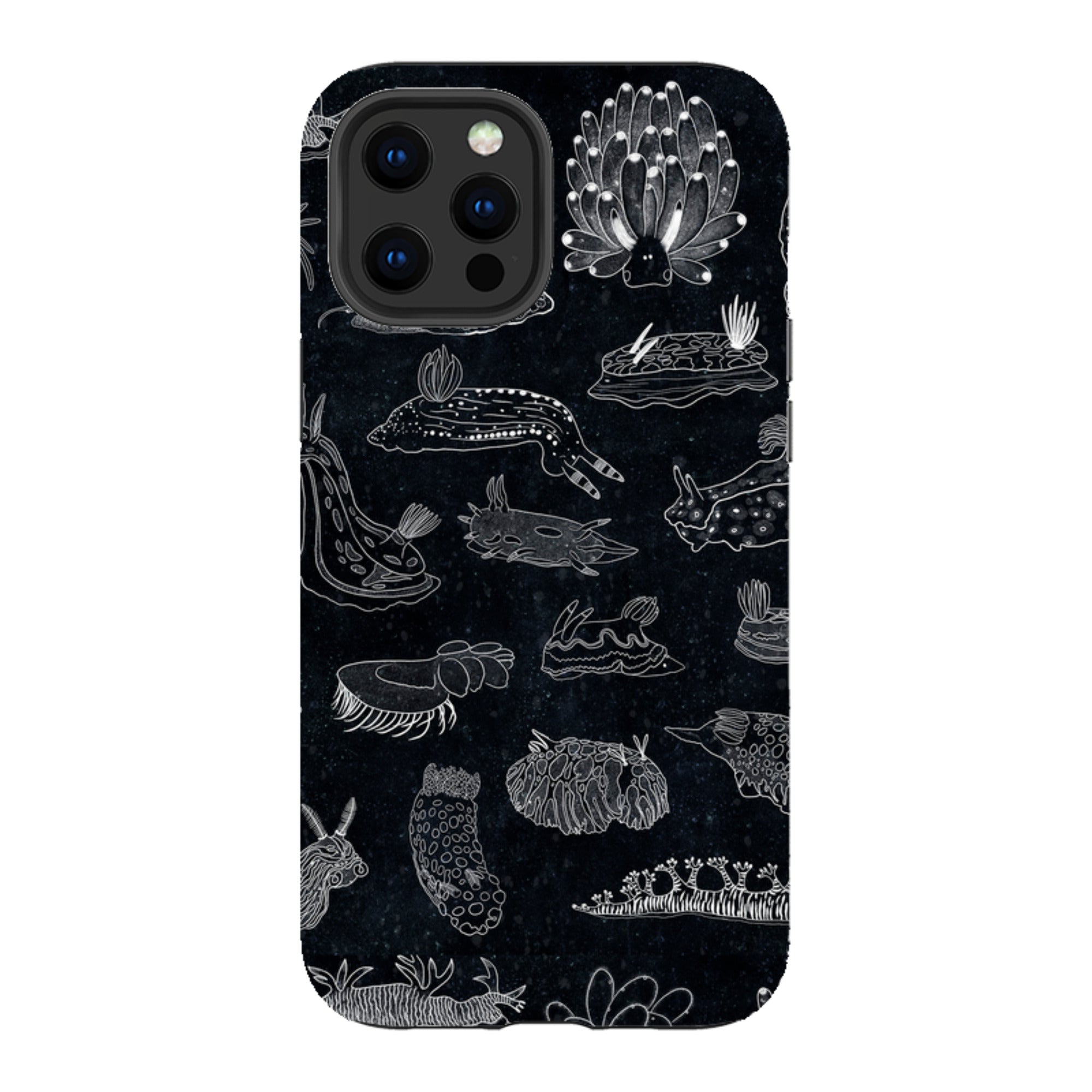 iPhone Tough Case - Nudibranch Line Drawing By Katherine Quinn