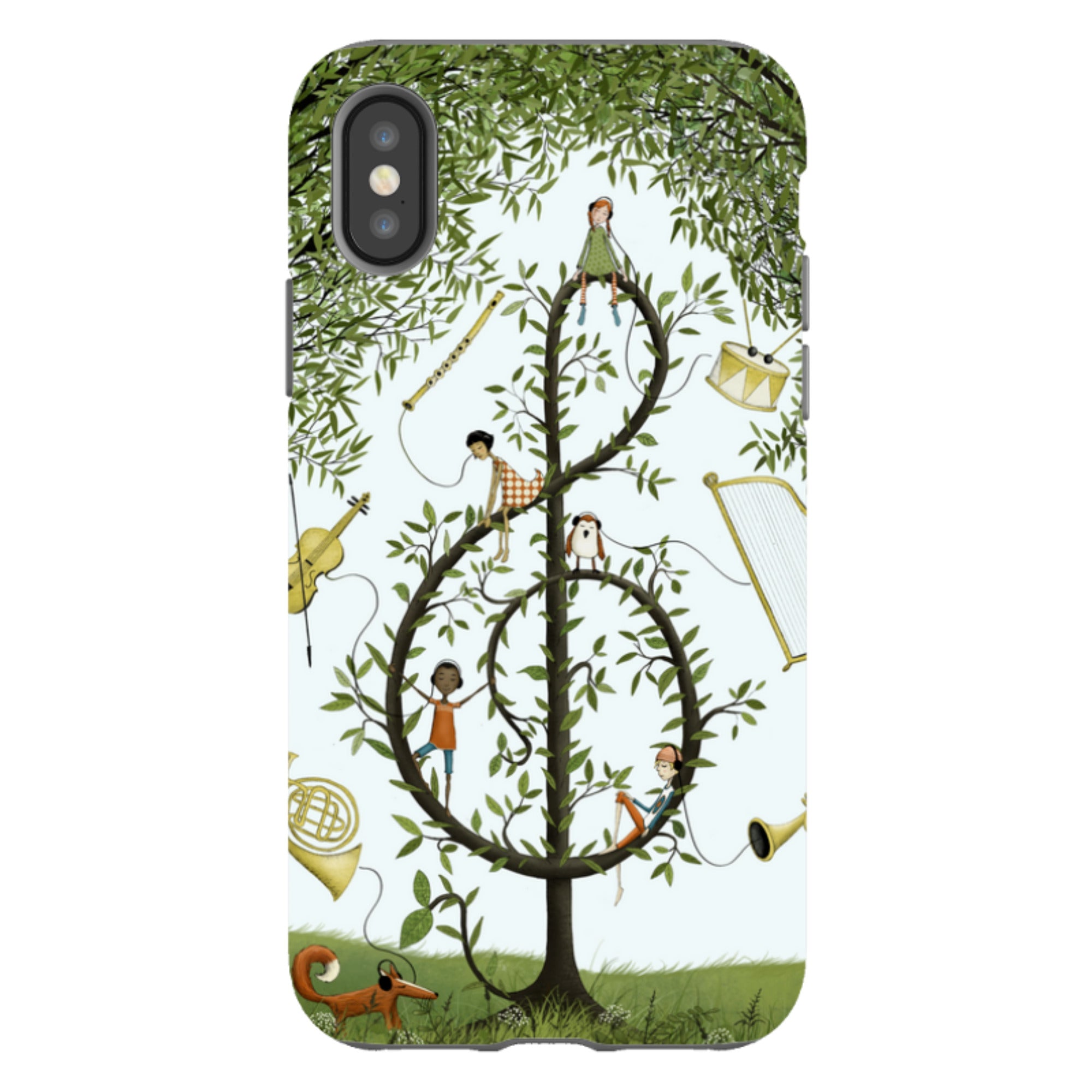 iPhone Tough Case - Music Tree By Maja Lindberg