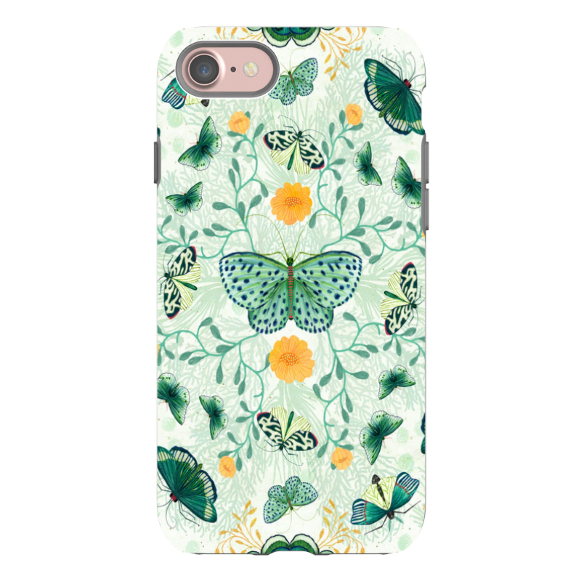 iPhone Tough Case - Medium Moths 1 By Katherine Quinn
