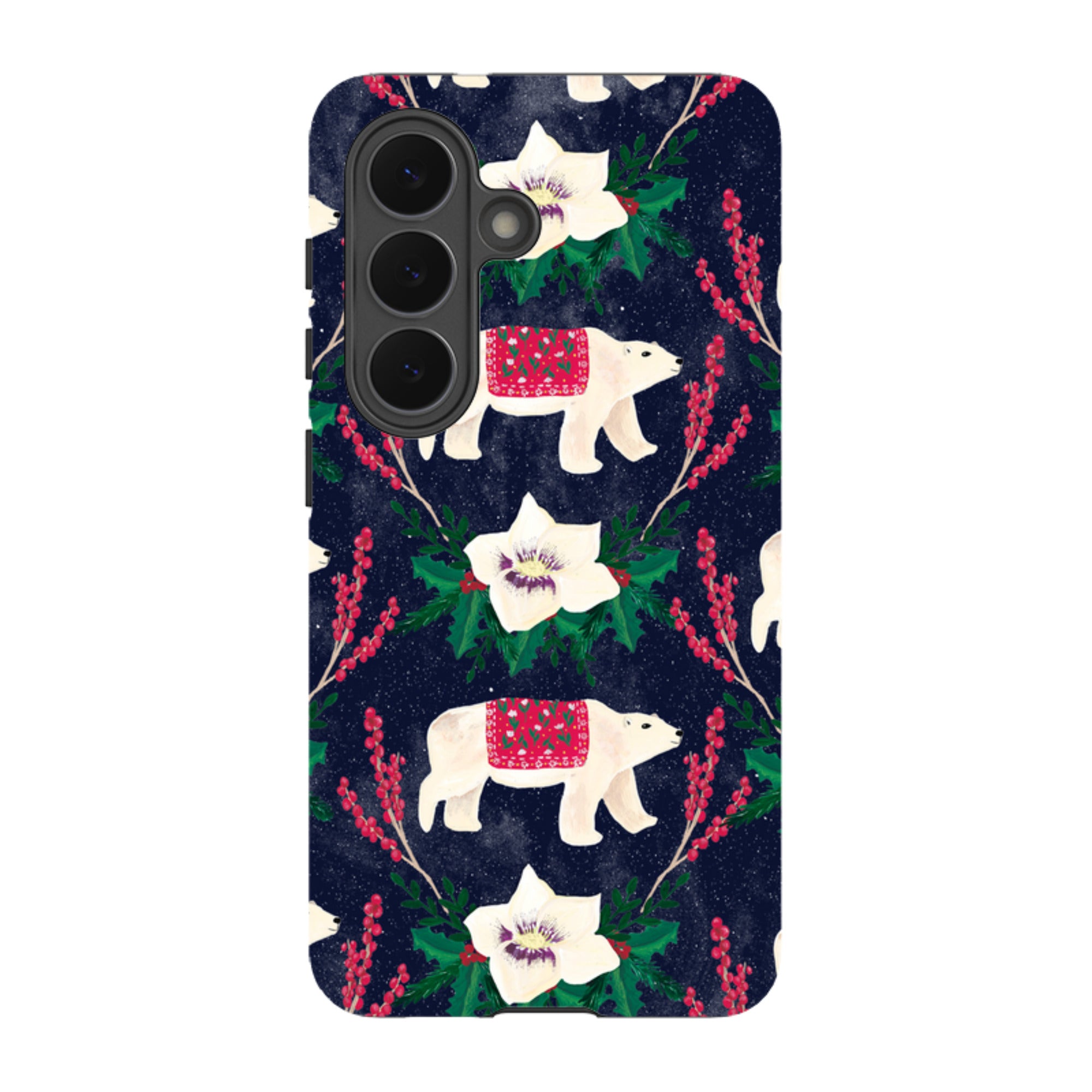 Samsung Tough Case - Midnight Polar Bears By Abby Jacobs