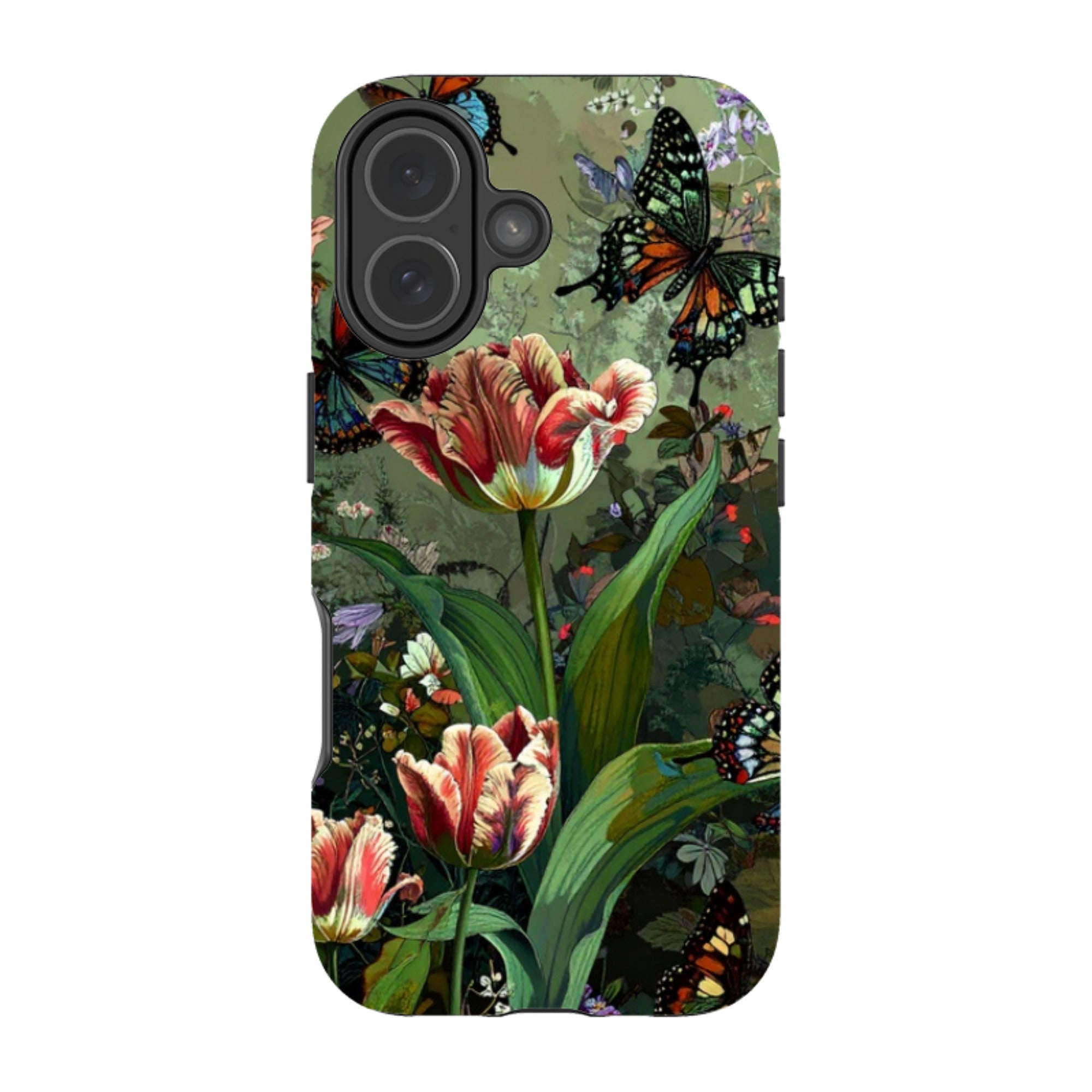iPhone Tough Case - Green Vyne Butterflies