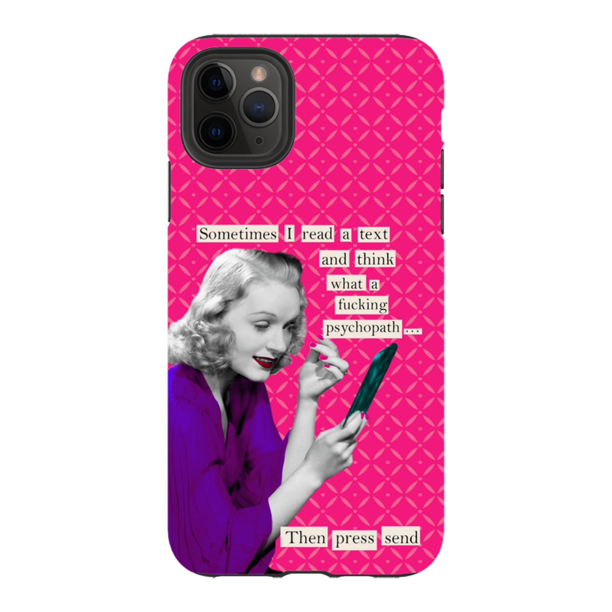 iPhone Tough Case - Psychopath By Clare Jordan