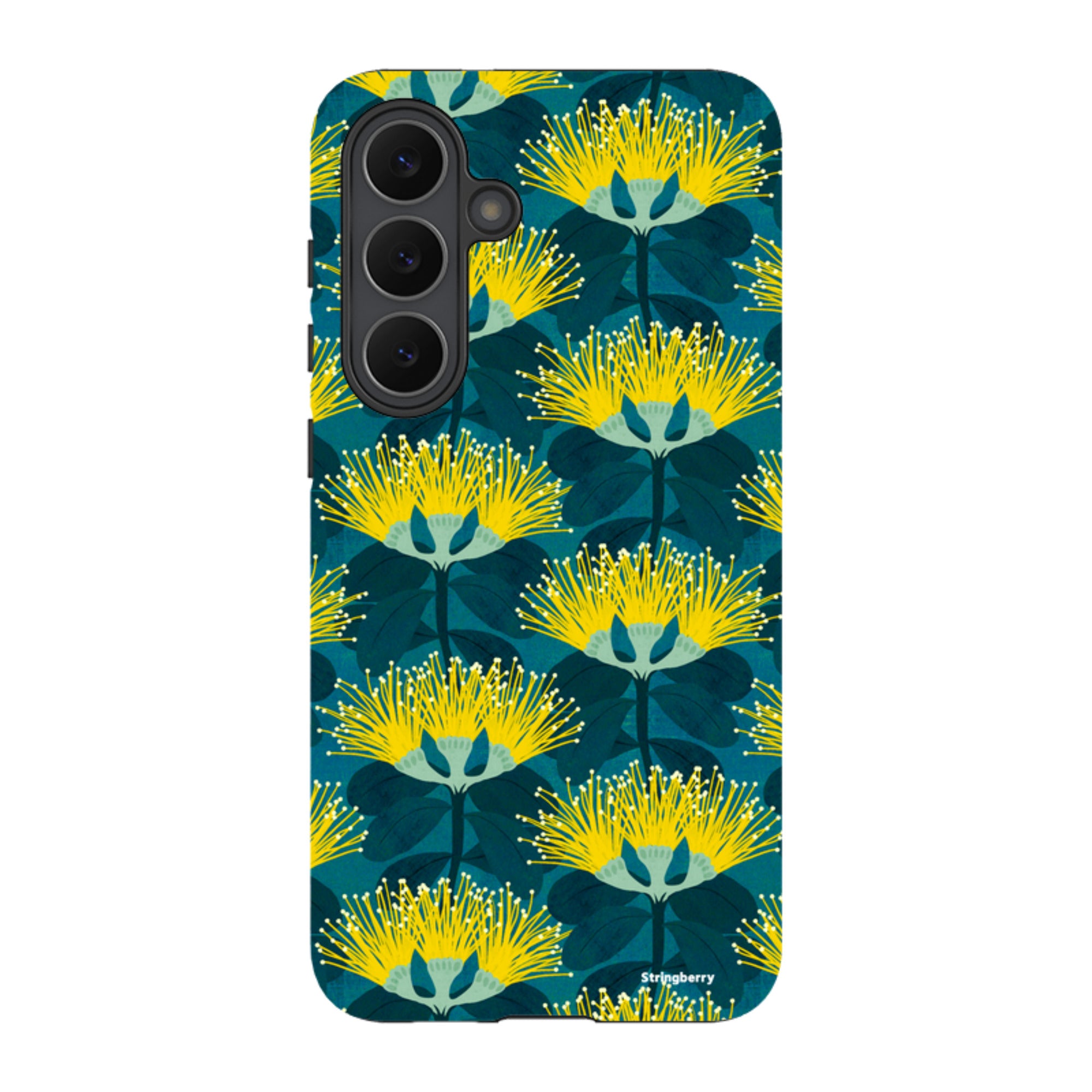 Samsung Tough Case - Pohutukawa Yellow And Blue By Katherine Quinn