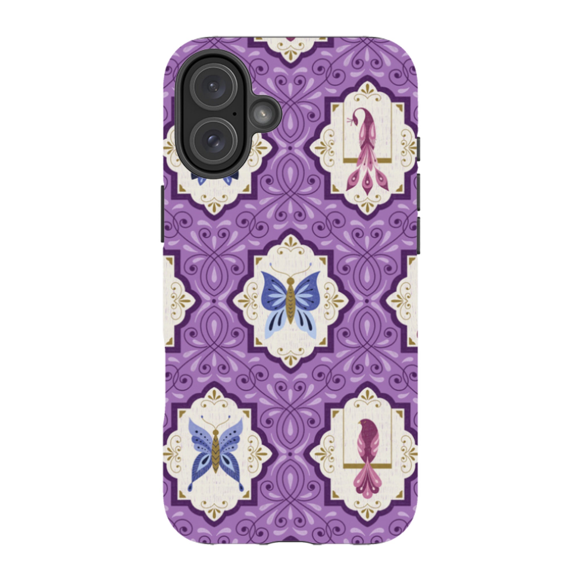 iPhone MagSafe Tough Case -  Wingframes Med Purple By Jenny Zemanek