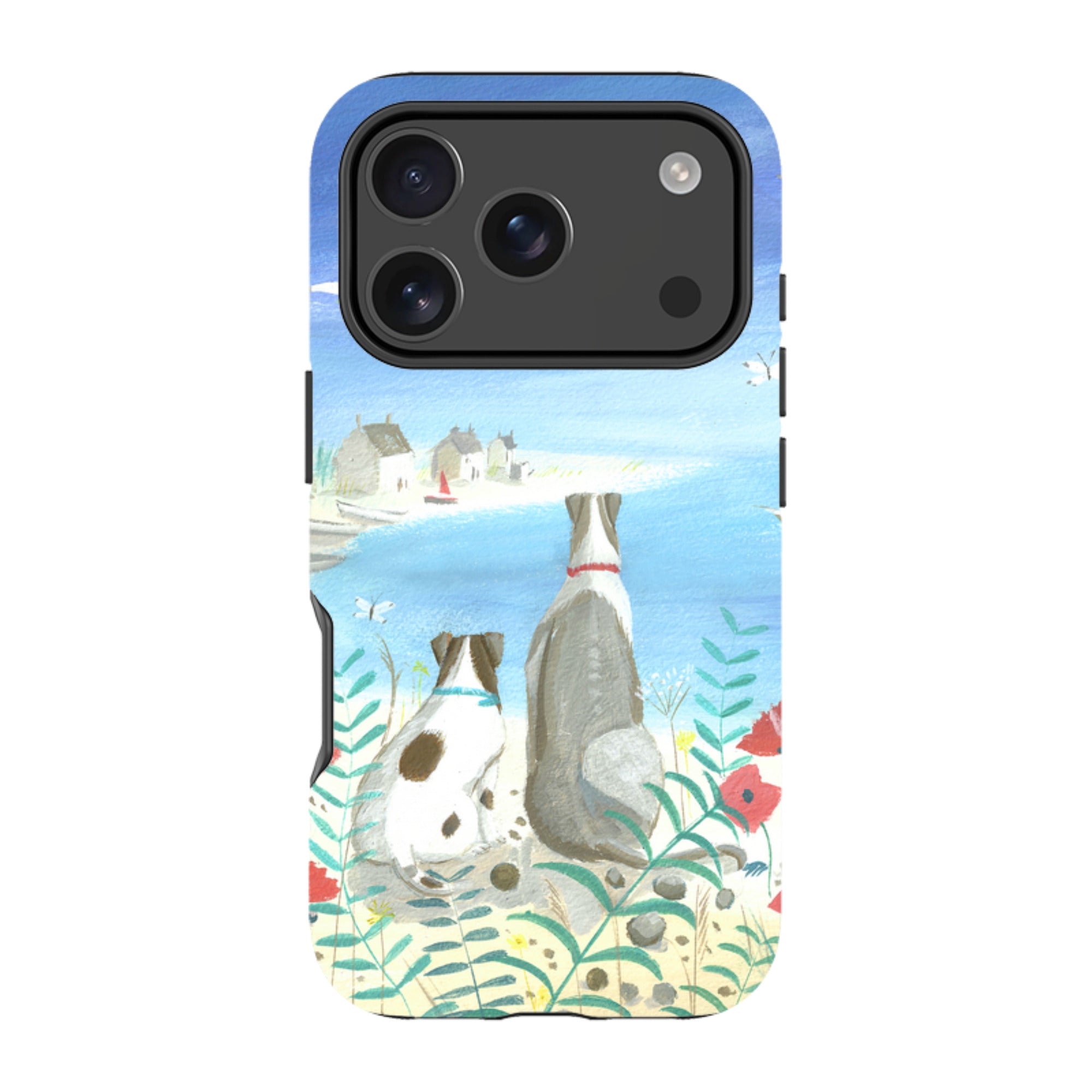 iPhone Tough Case - Beach Dogs By Mary Stubberfield