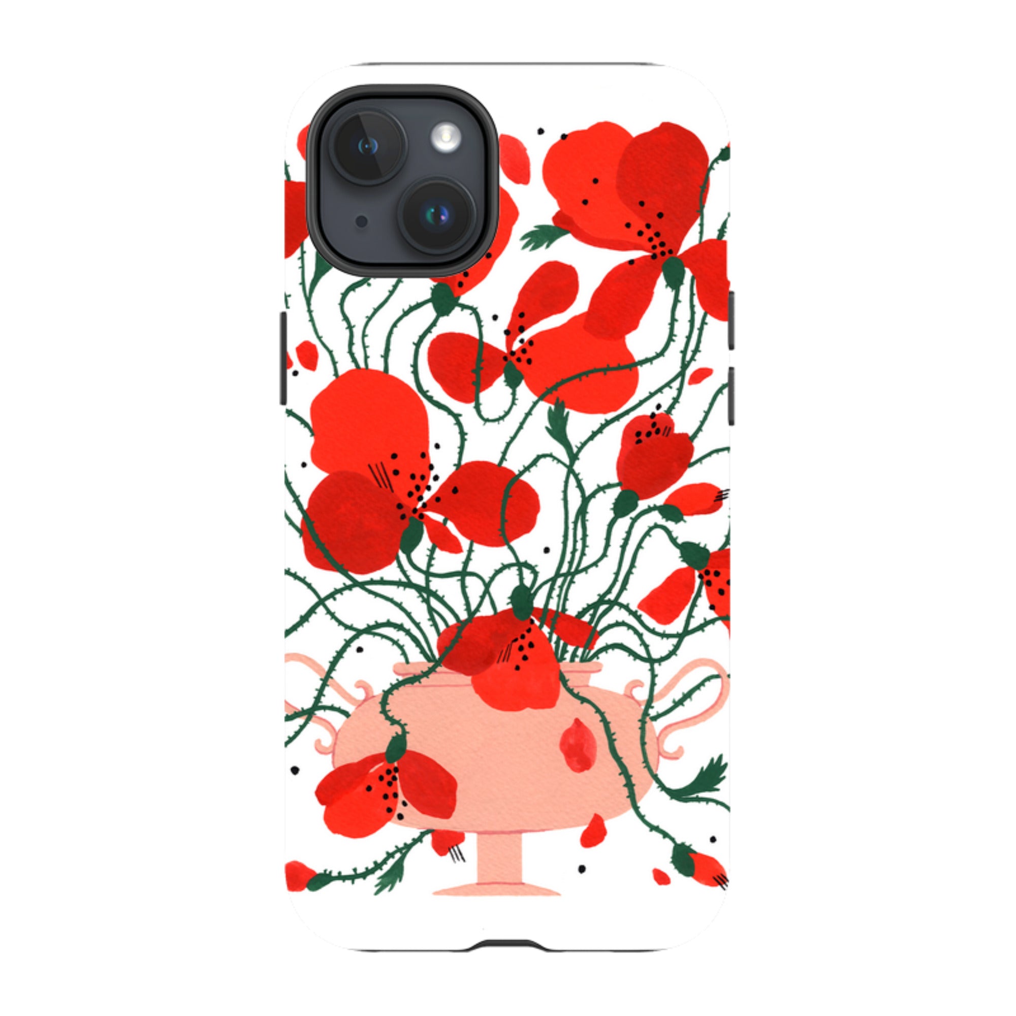 iPhone Tough Case - Poppies By Madalina Andronic