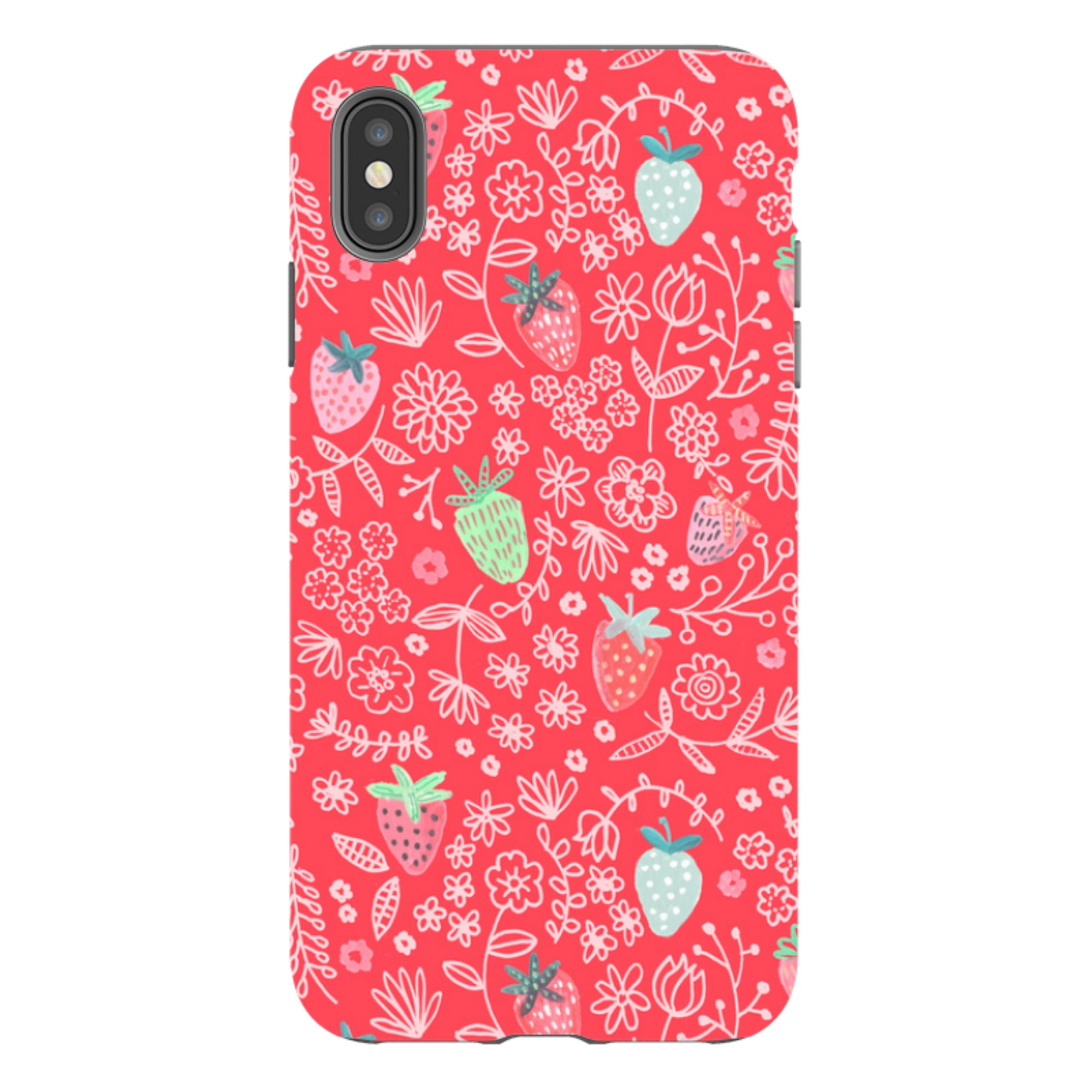 iPhone Tough Case - Strawberries By Caroline Bonne Muller