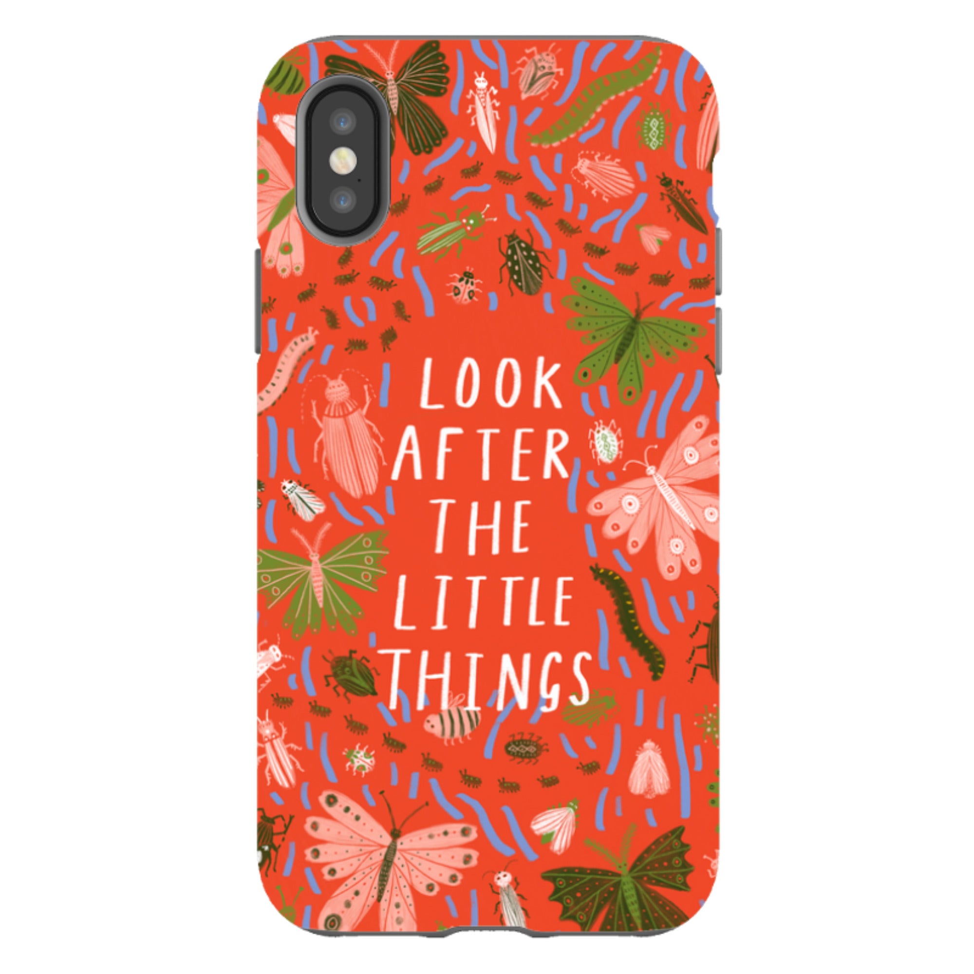 iPhone Tough Case - Little Things Orange By Lee Foster Wilson