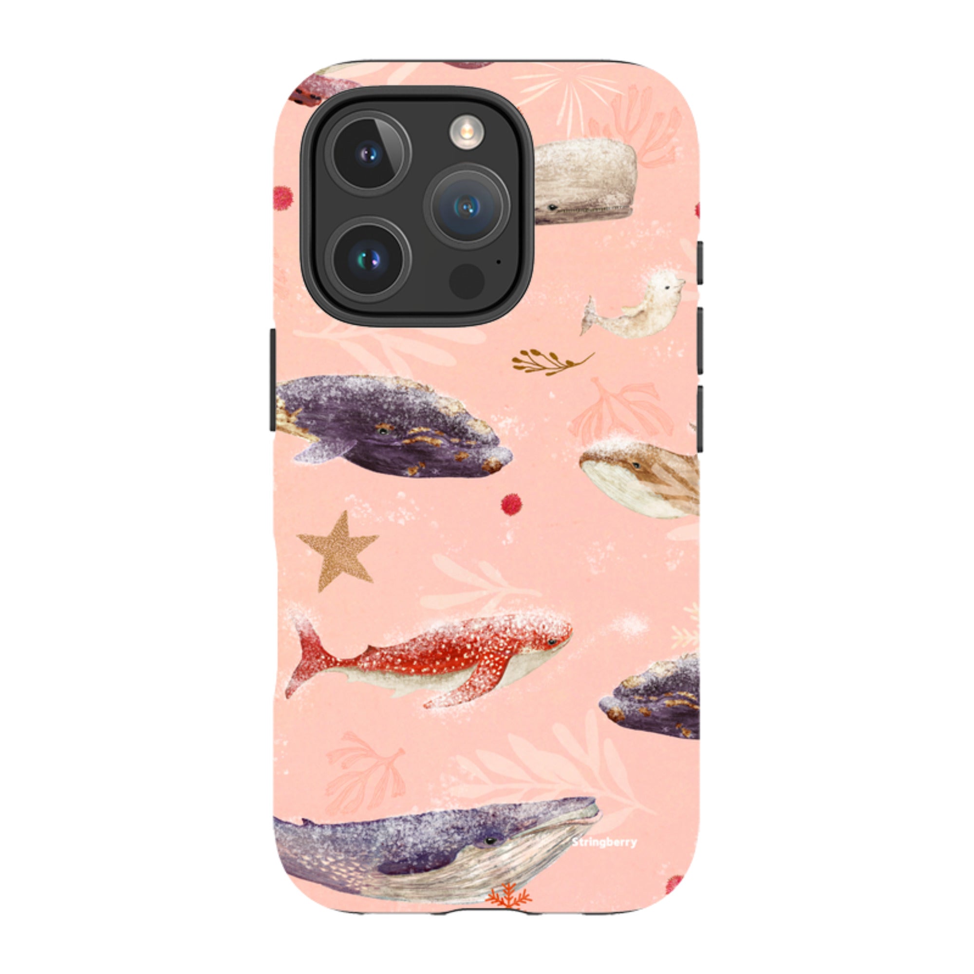 iPhone MagSafe Tough Case - Sugar Plum Whales By Katherine Quinn
