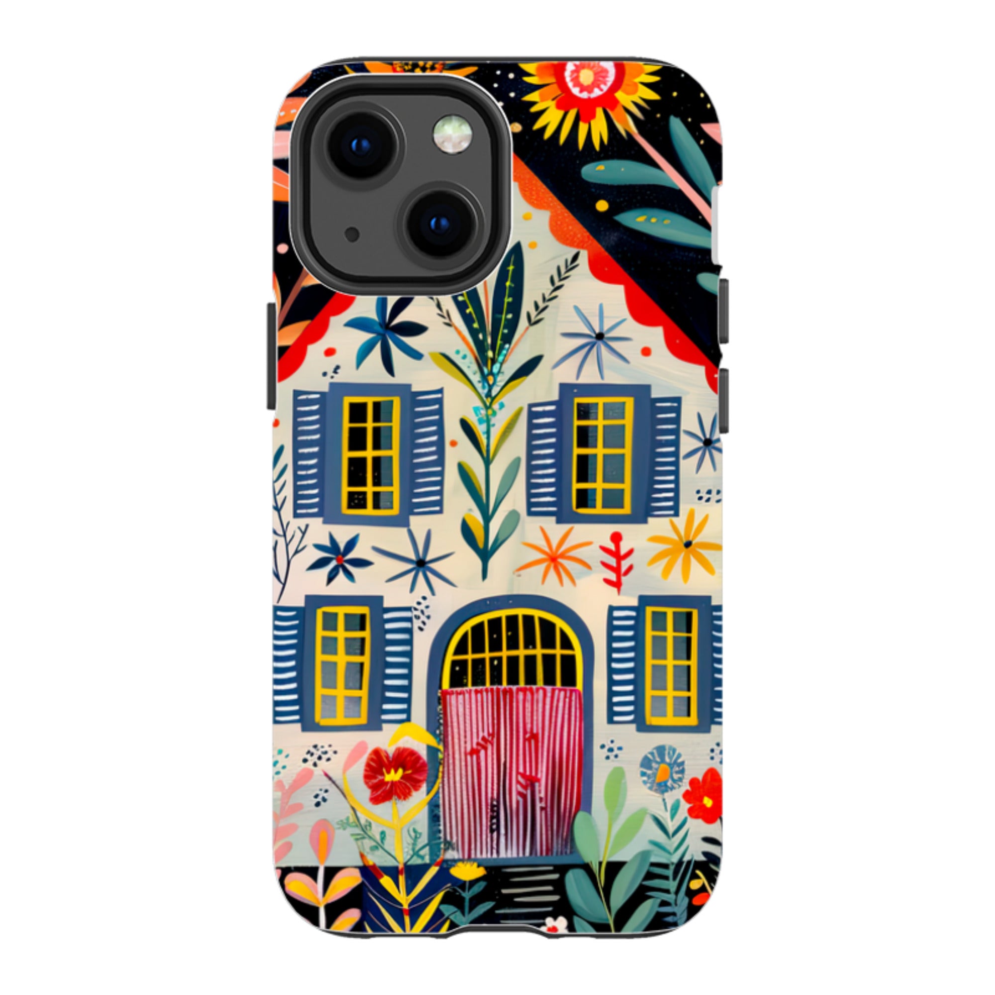 iPhone Case - Folk Art House X