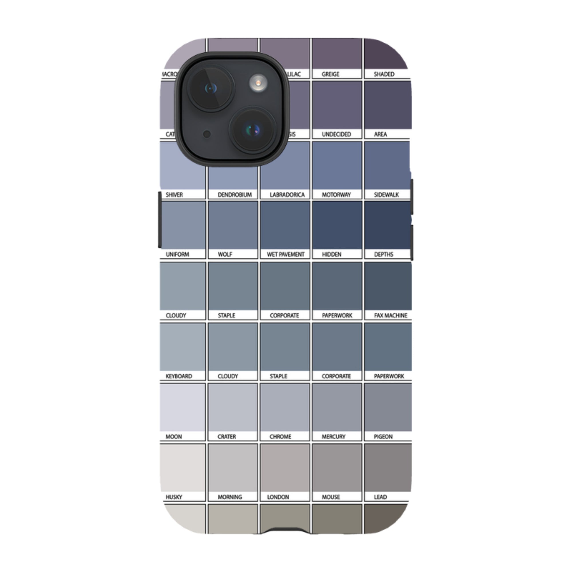 iPhone Tough Case - Grey Chromology By Kitty Joseph