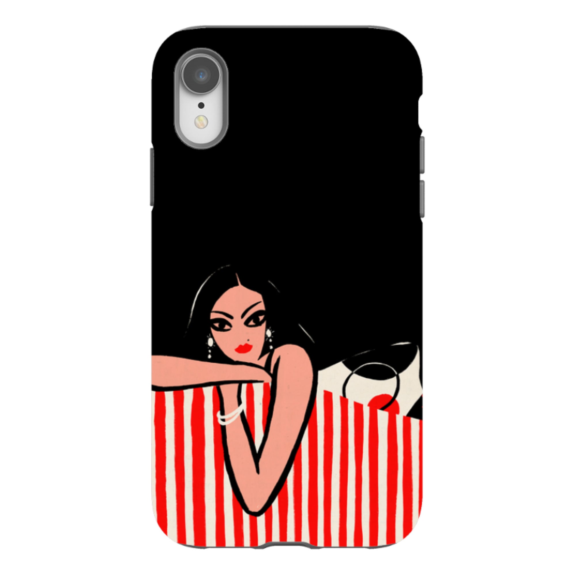iPhone Tough Case - Red Stripe Sofa