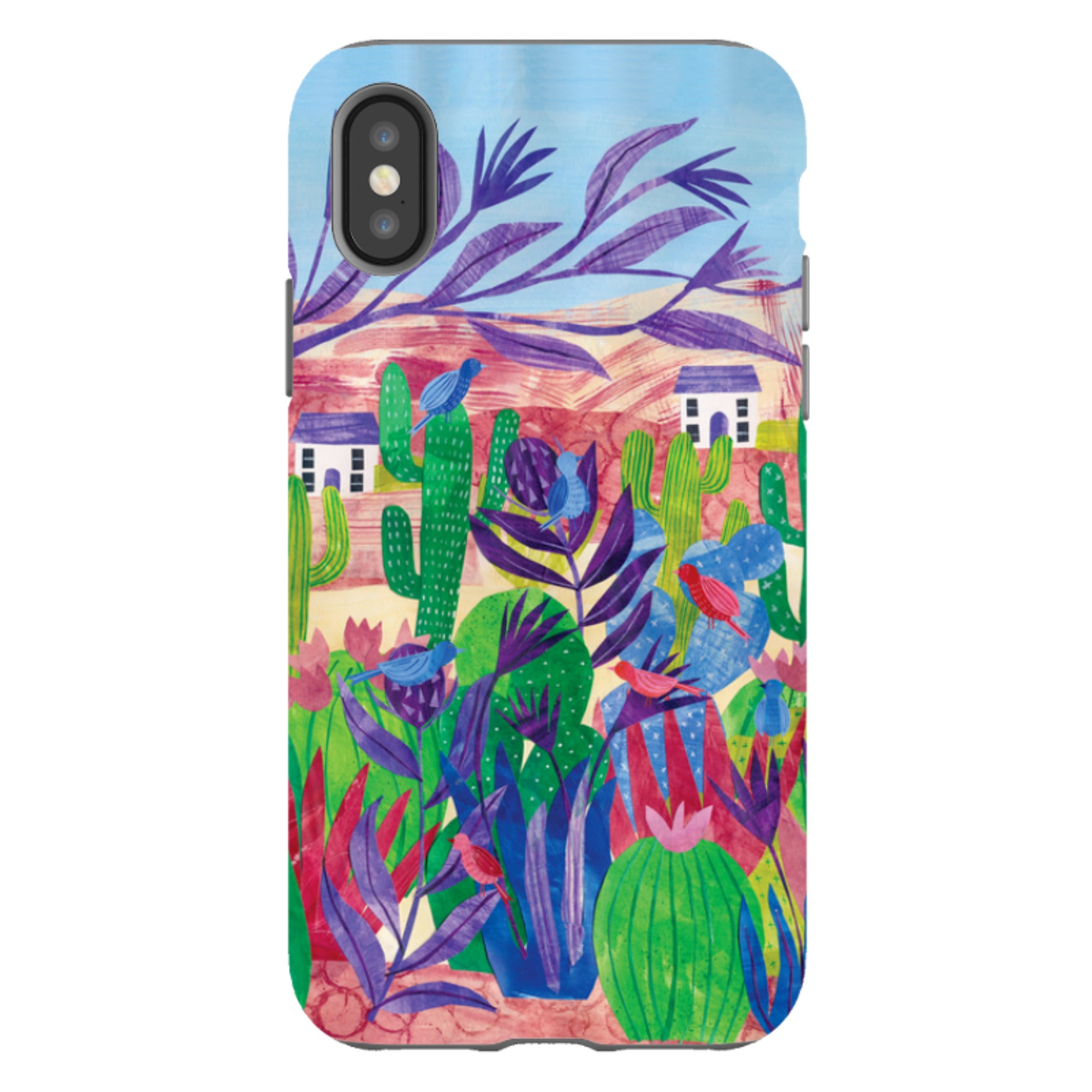 iPhone Tough Case - Desert Cactus By Tracey English